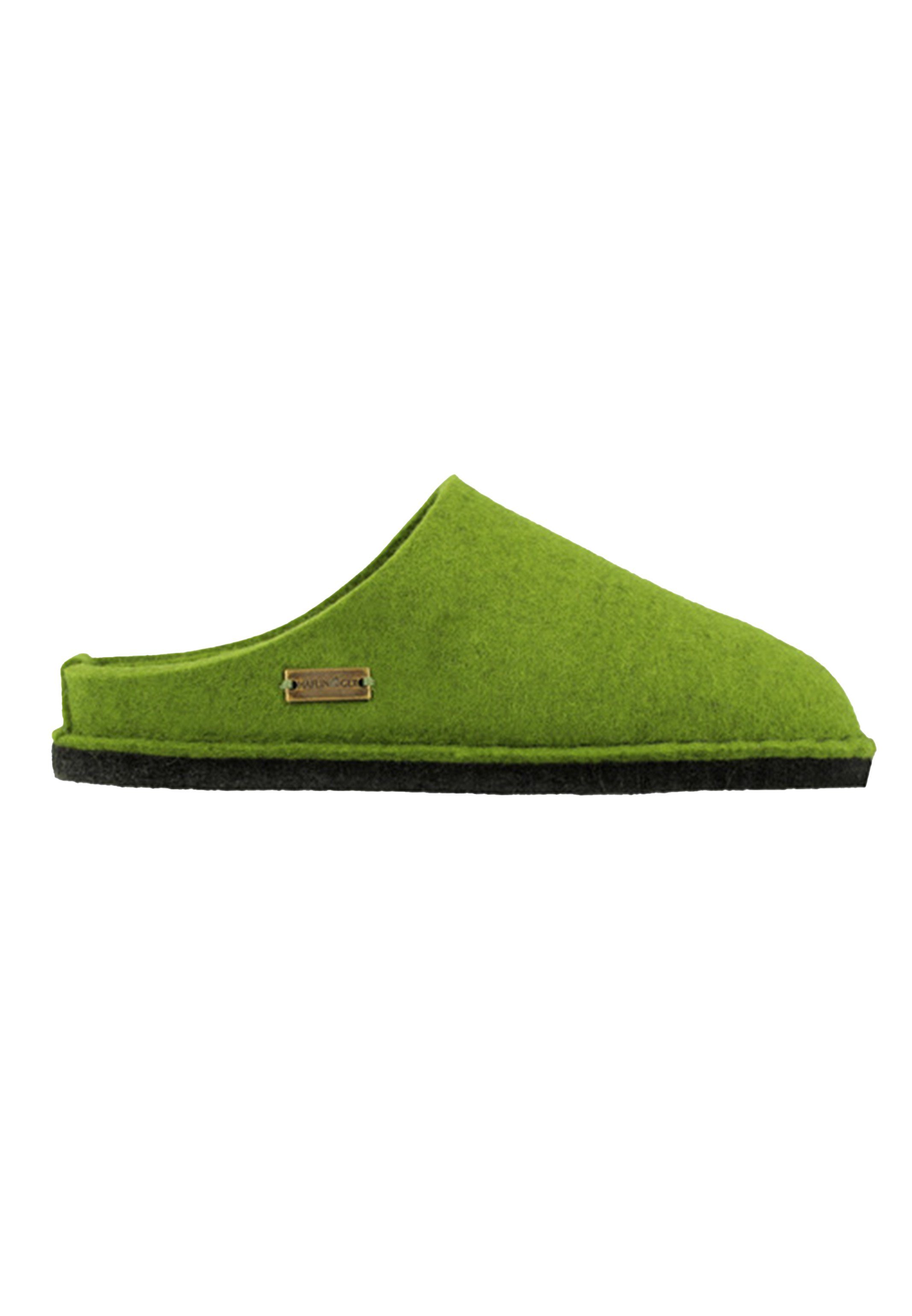 Haflinger Flair Soft Pantoffel (1-tlg) Pantoffeln - 100% reiner Wollfilz, Eingearbeitetes Fußbett