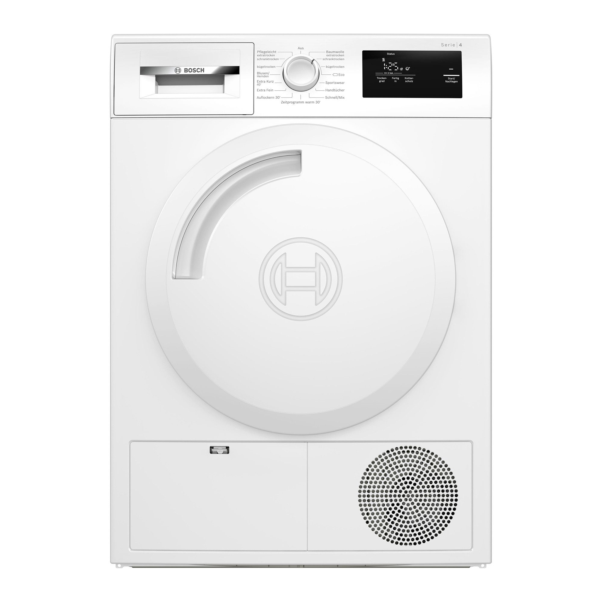 BOSCH Wärmepumpentrockner Serie 4 WTH83003, Easy Clean, Auto Dry, Anti-Vibration-Design, LED Display