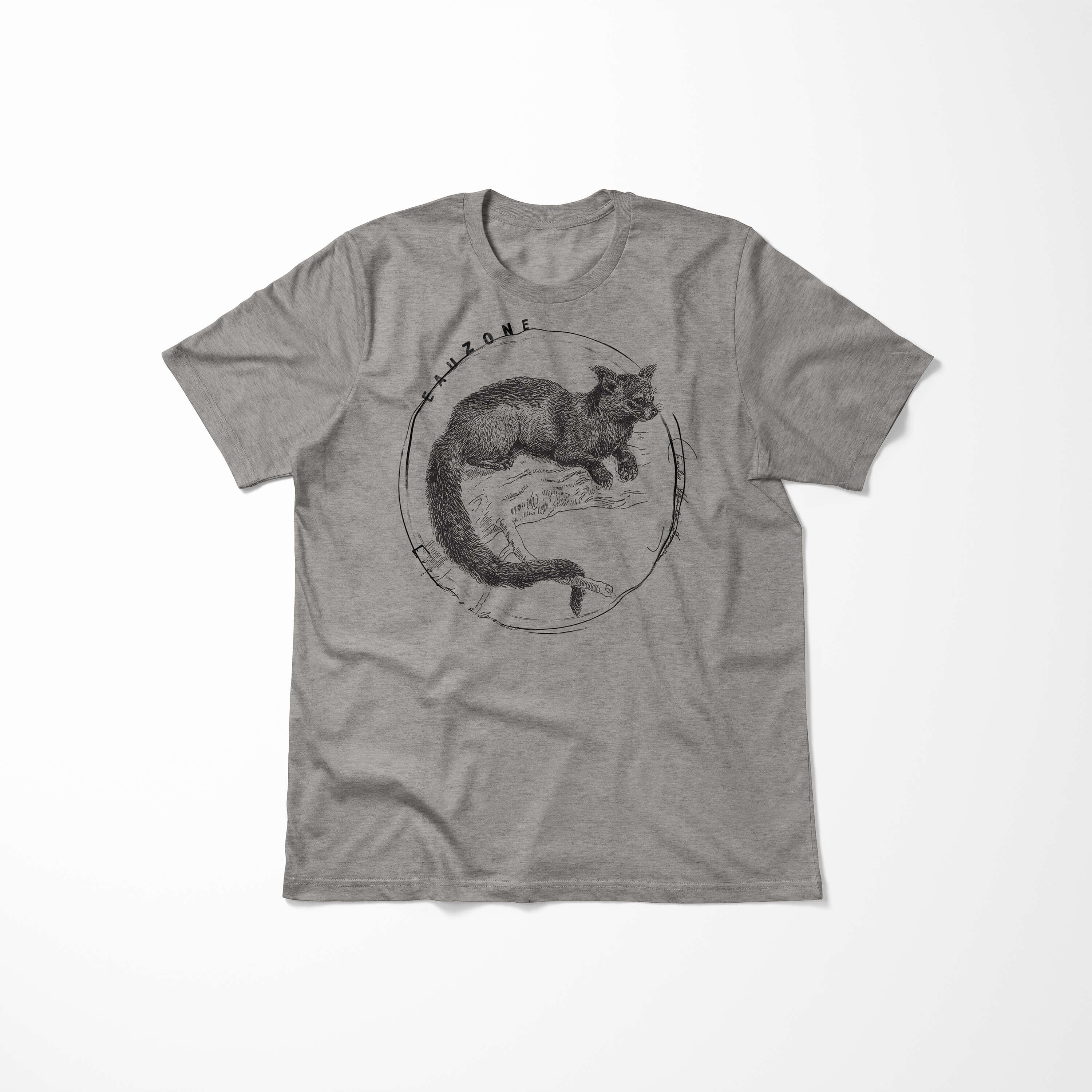 Sinus Art Ash T-Shirt Evolution T-Shirt Marderbär Herren