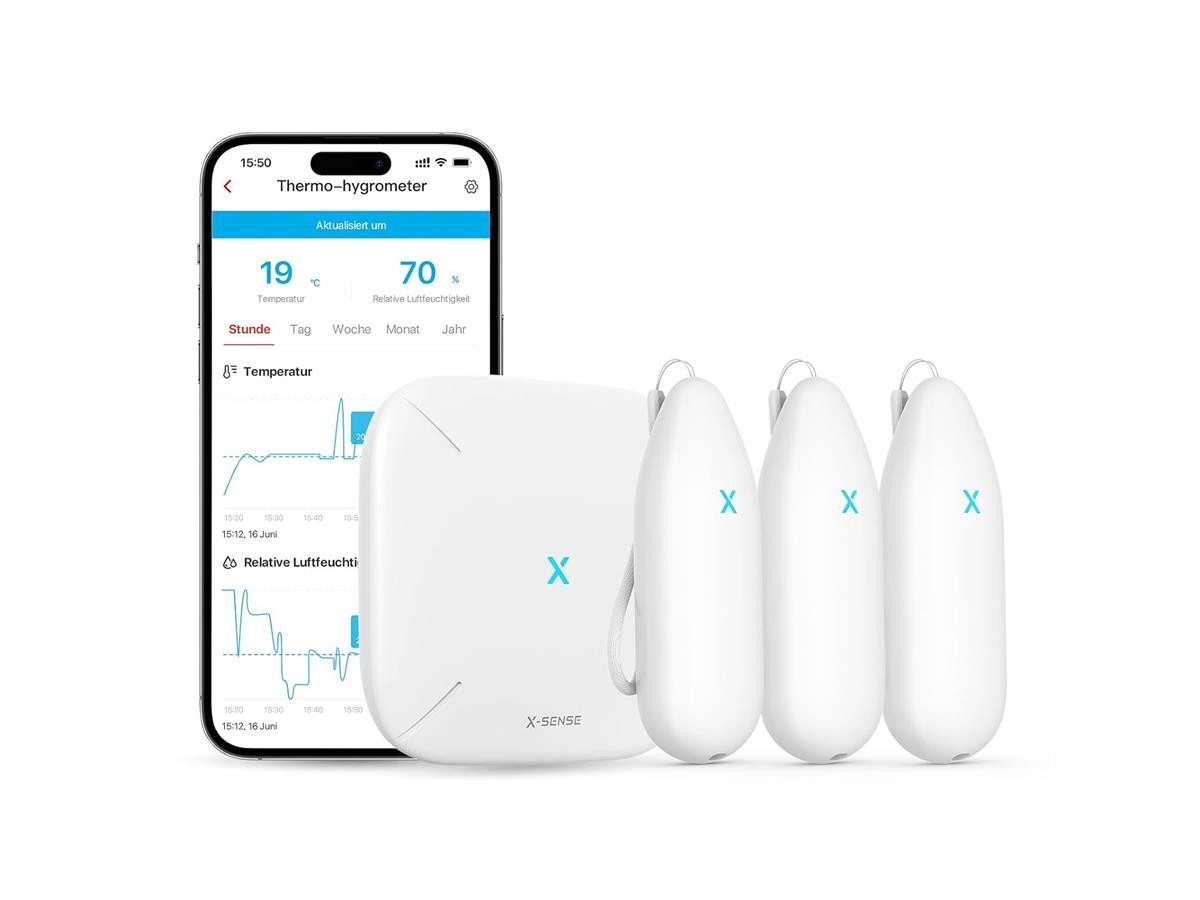 X-SENSE Hygrometer STH54 und Basisstation SBS50