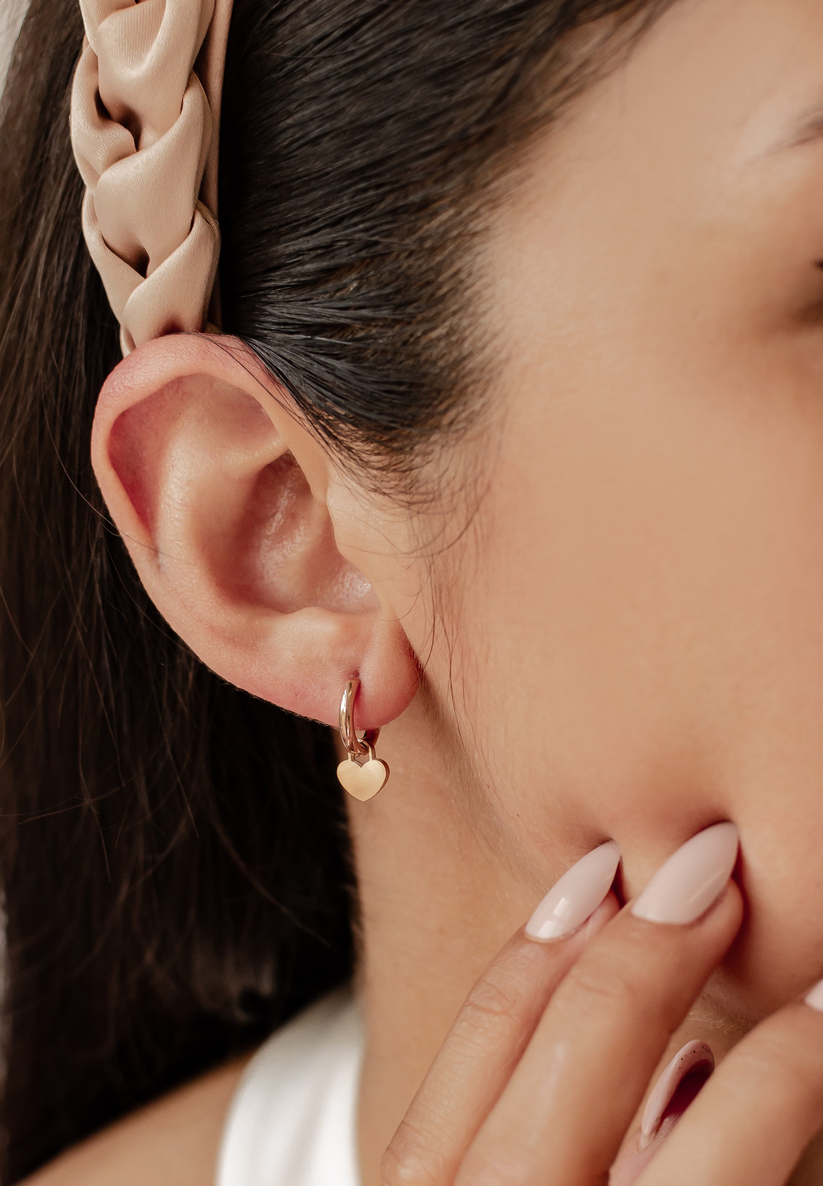 Hey Happiness Paar Creolen Herzen Liebe für Damen, Romantische Edelstahl Oh günstig online kaufen