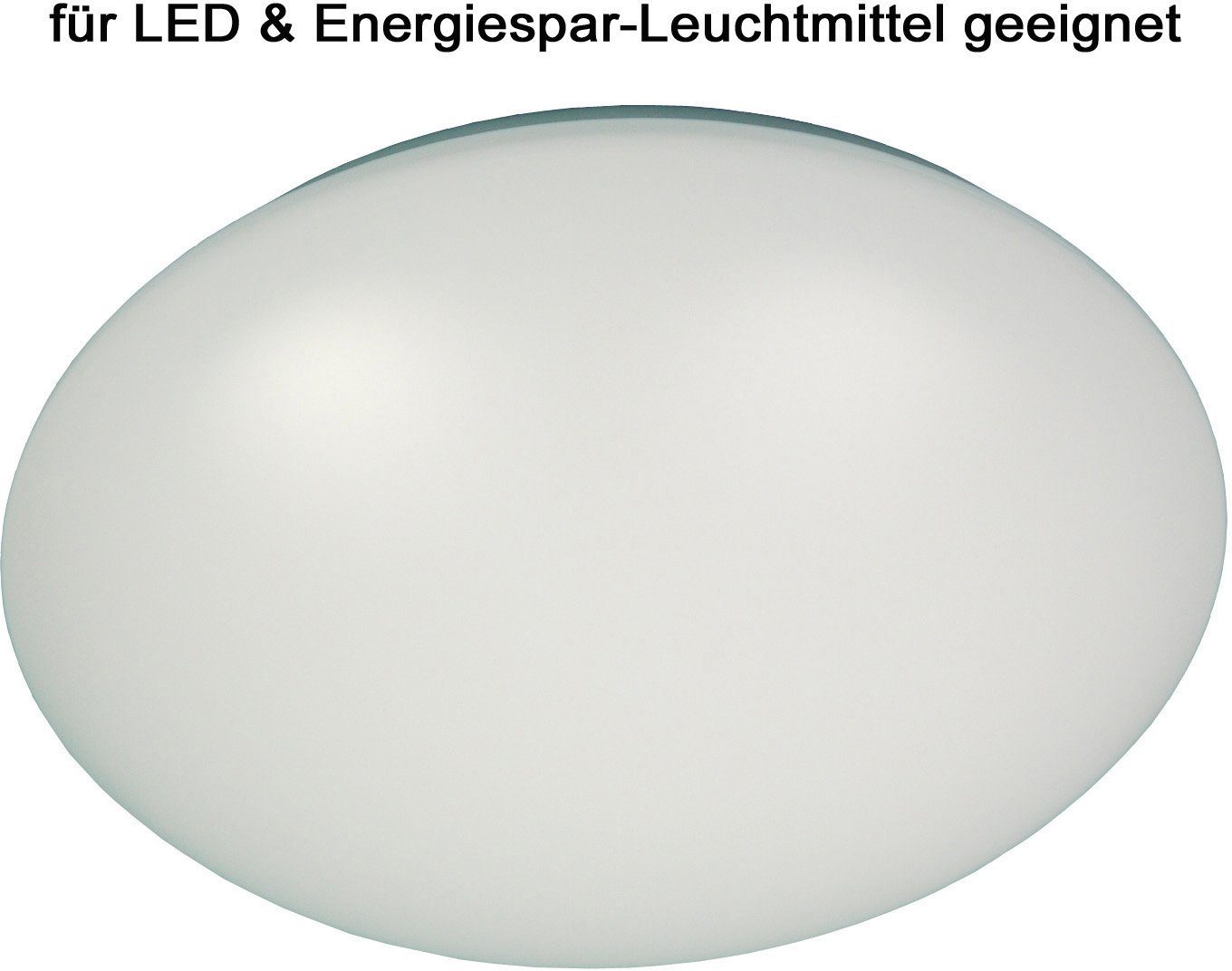 niermann Deckenleuchte, ohne Leuchtmittel, Deckenschale Kunststoff, opal weiß 39 cm | Deckenlampen