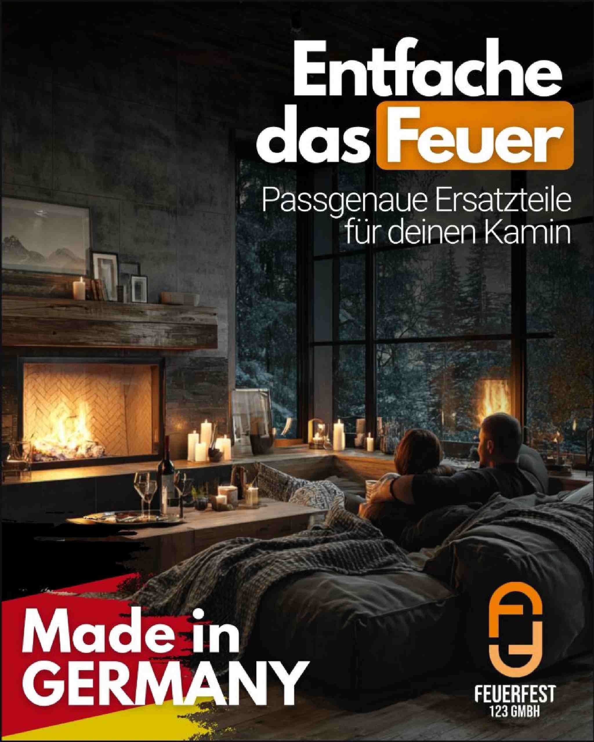 Feuerfest 123 GmbH Grillrost Kaminrost / Ascherost 195x155x10mm passend für Justus **, feuerfest & hitzebeständig - passgenau gefertigt in Deutschland – Bild 4 von 4
