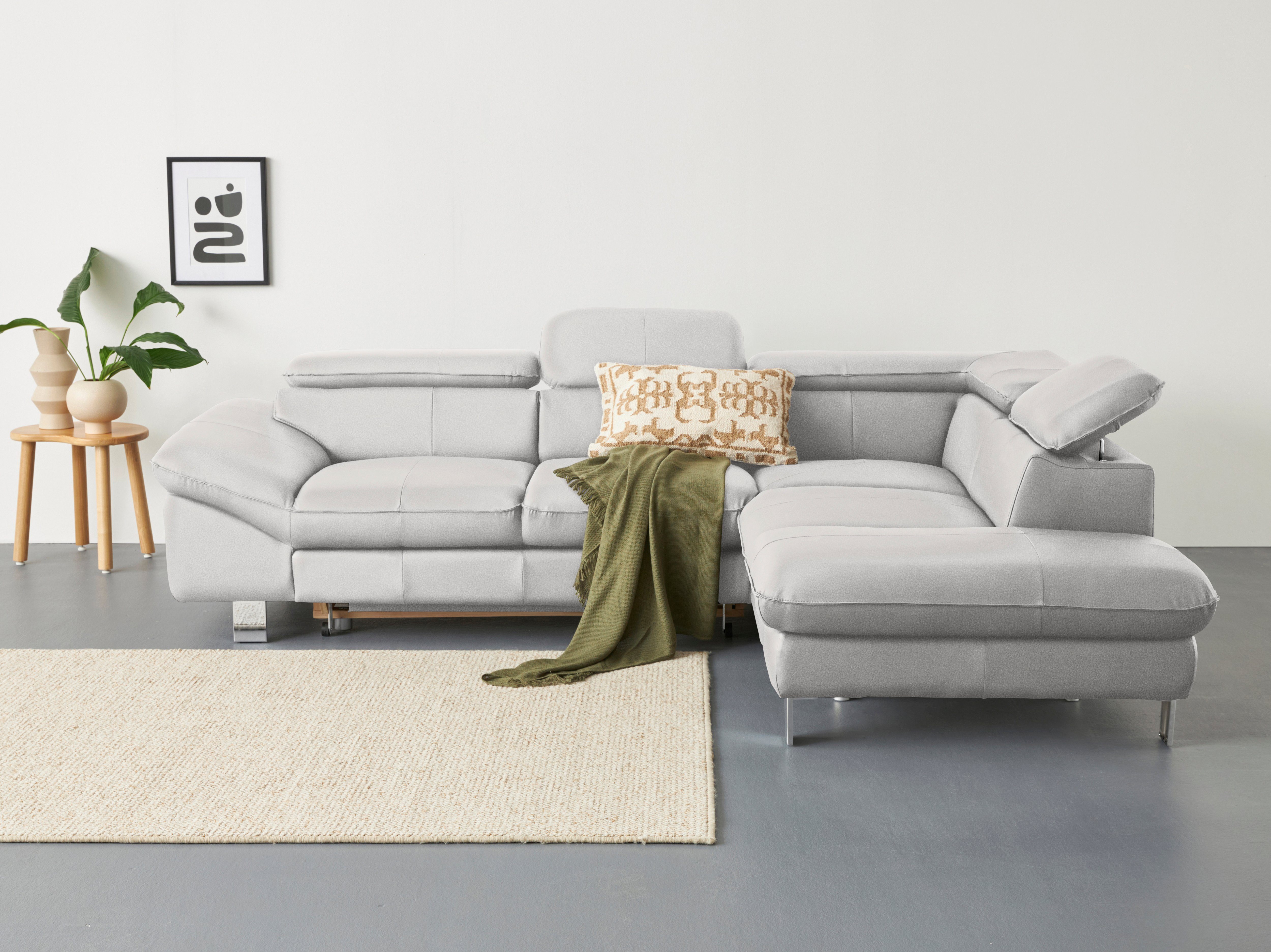 COTTA Ecksofa Driver L-Form, mit Kopfteilverstellung, günstig online kaufen