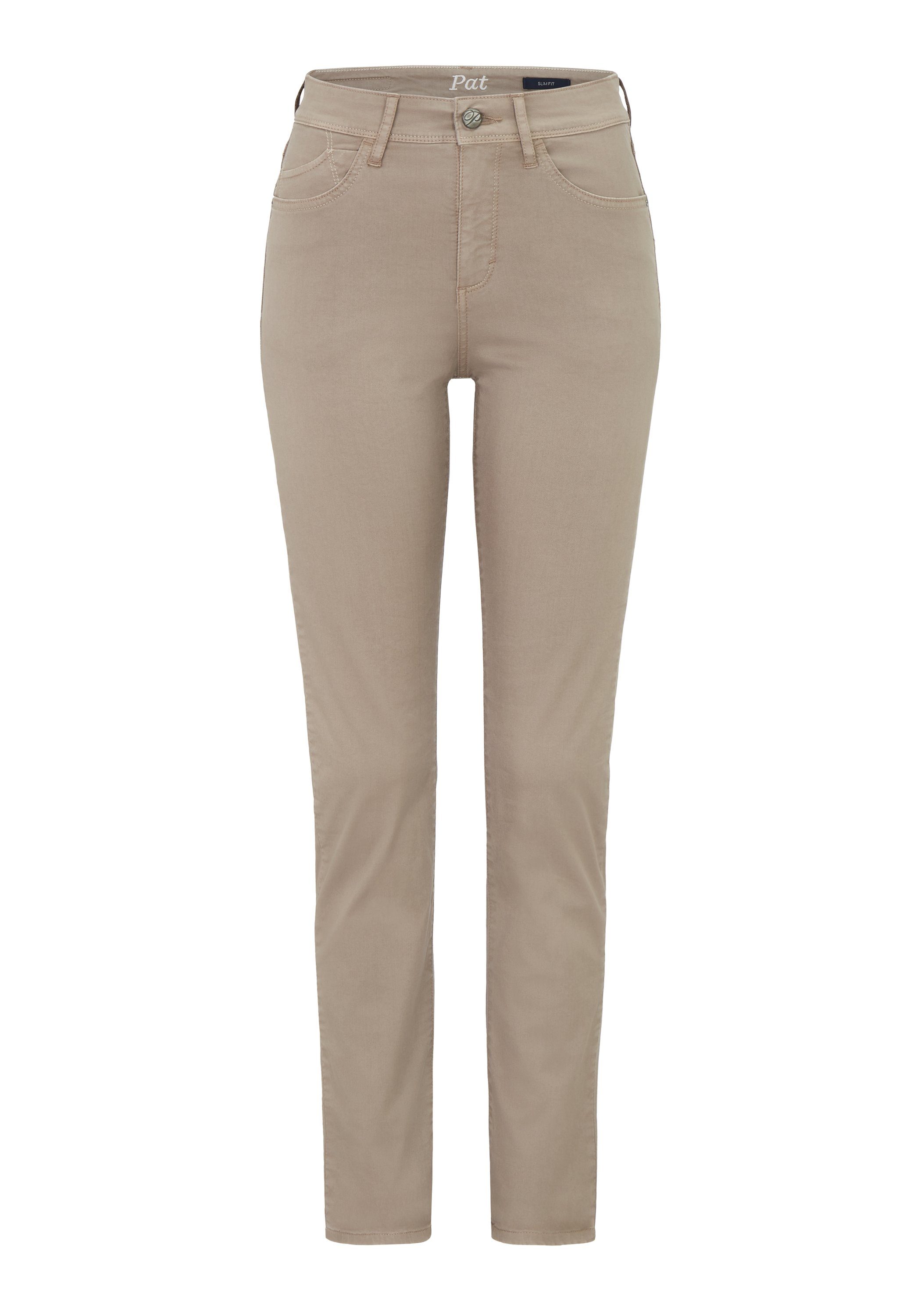 taupe Stoffhose PAT Paddock's mit Stretchanteil Stoffhose