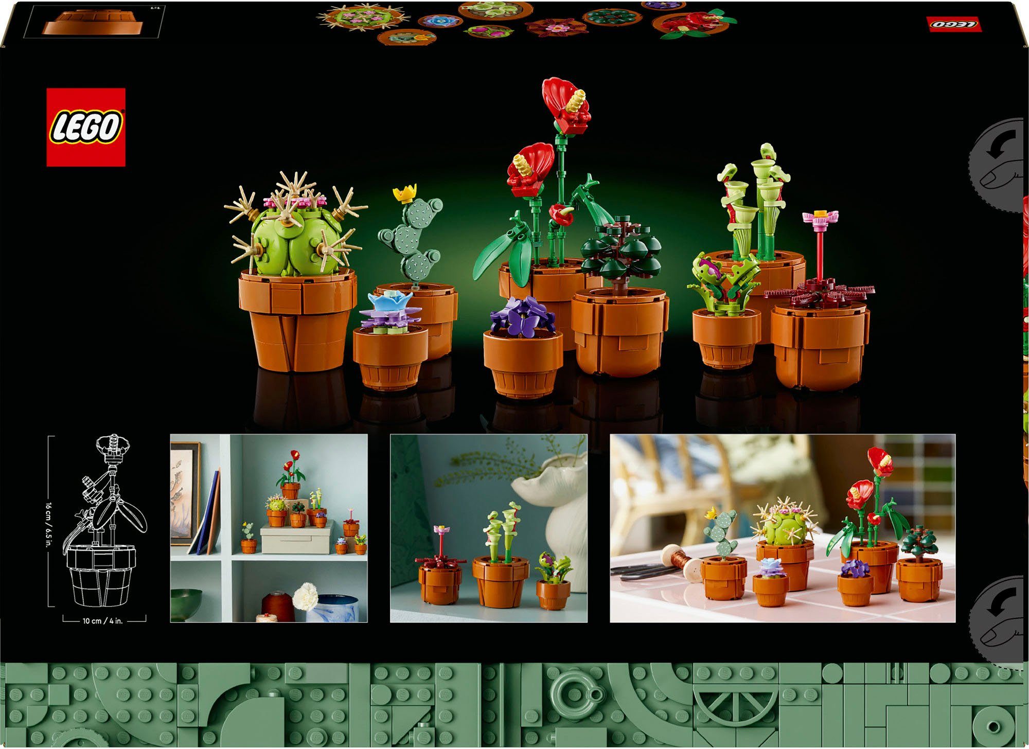 (10329), LEGO Mini Europe Made in (758 Konstruktionsspielsteine Icons, St), LEGO® Pflanzen