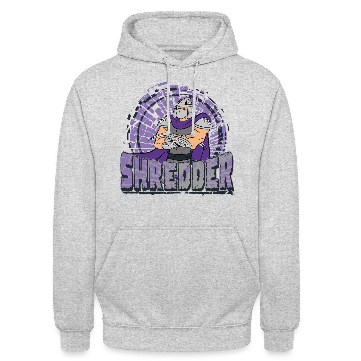 Spreadshirt Hoodie Teenage Mutant Ninja Turtles Shredder Unisex Hoodie (1-tlg) Unisex-Schnitt: Sitzt bei Männern körpernah, bei Frauen weit