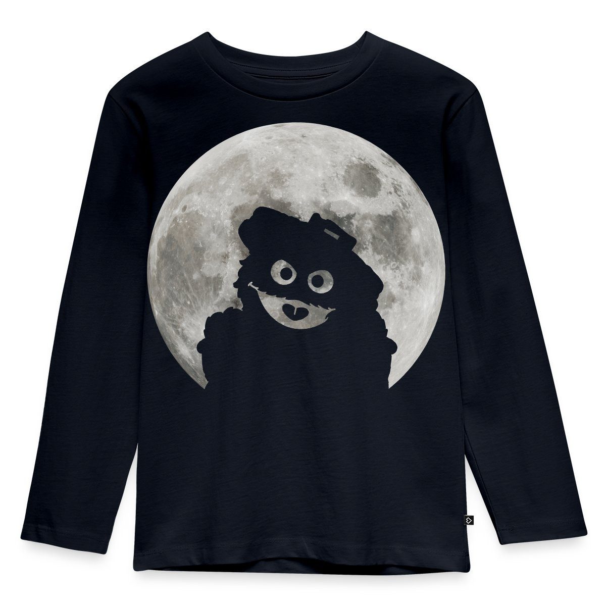 T-Shirt Sesamstraße Oskar In Einer Vollmondnacht Kinder Premium Langarmshirt