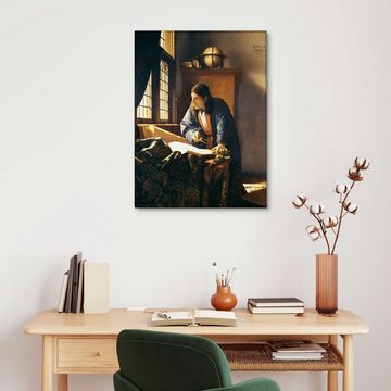 Posterlounge Leinwandbild Jan Vermeer, Der Geograph, Malerei