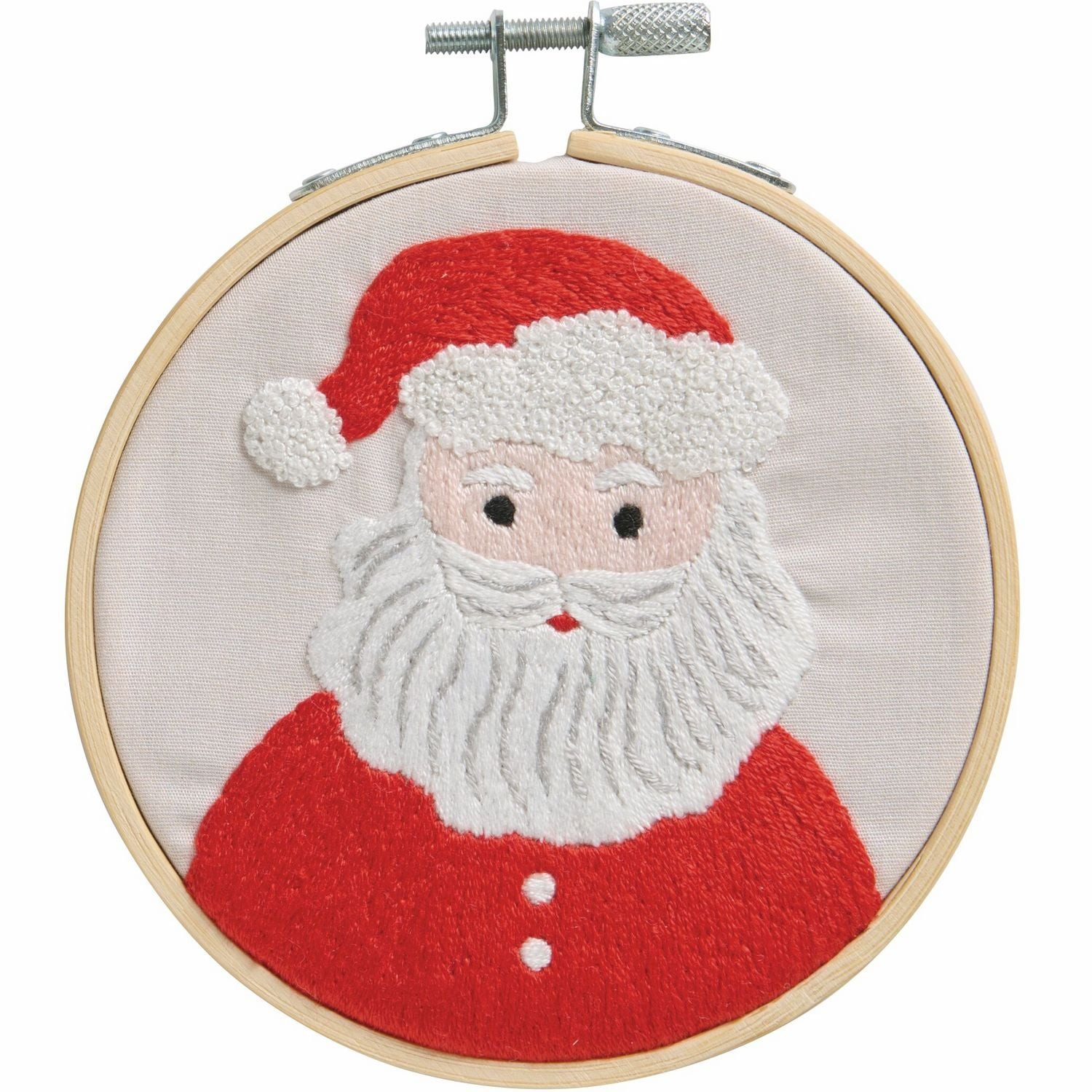 Rico Design Schulheft Stickpackung Vorgezeichnet, Portrait Santa