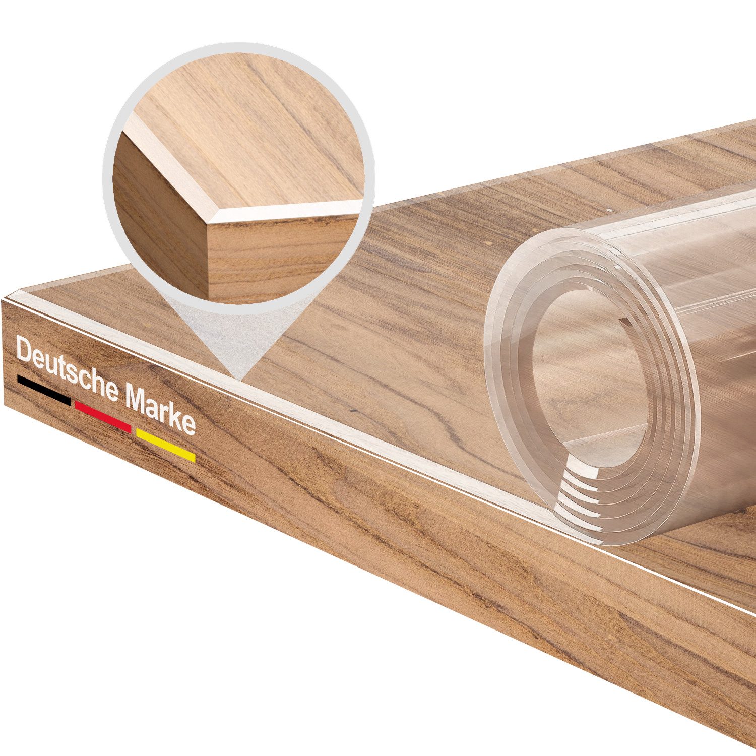 Ertex Tischdecke Tischdecke Glasklar Folie 2,2 mm + abgeschrägte Kante, Tis günstig online kaufen