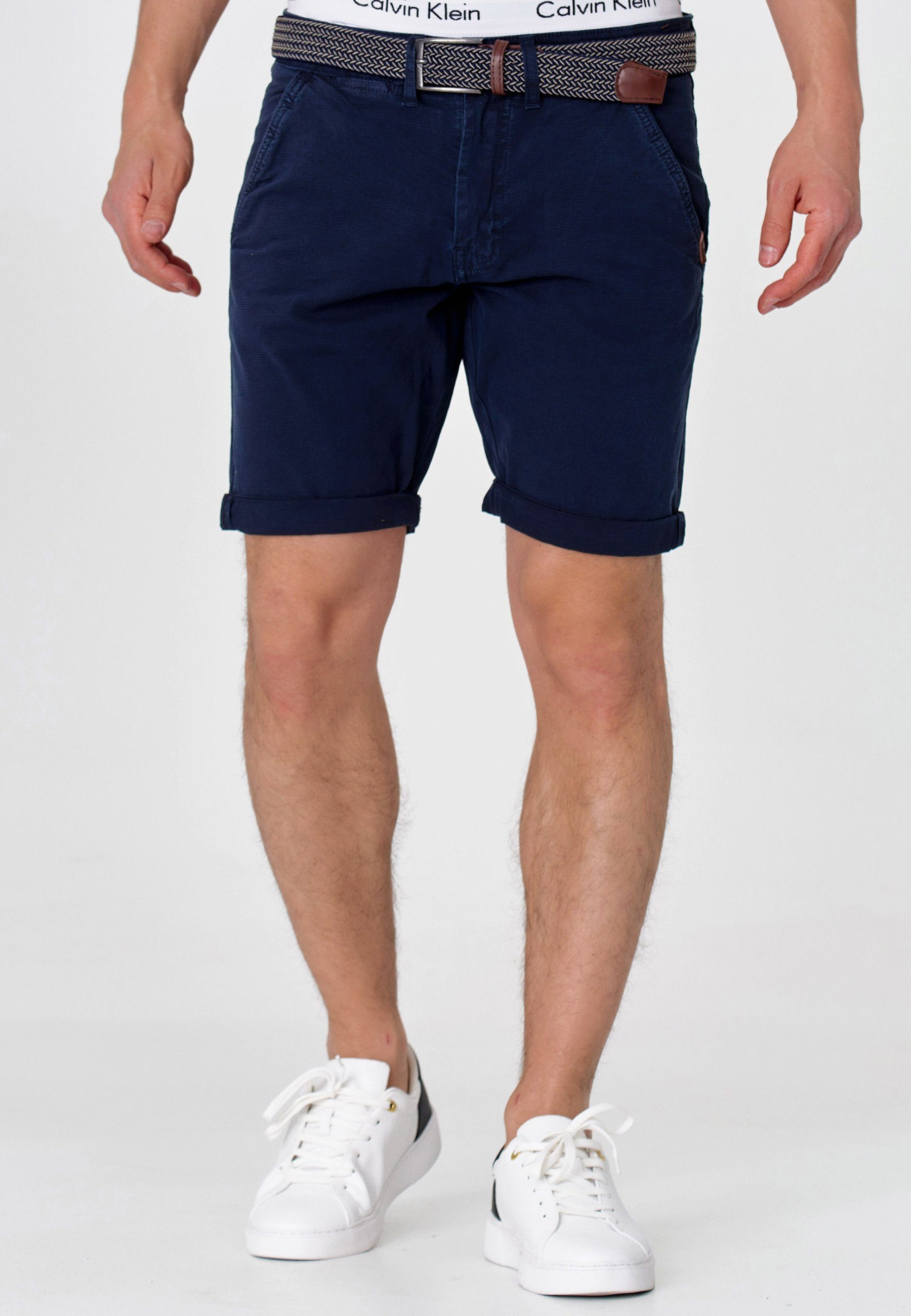 Indicode Chinoshorts Caedmon aus elastischer Baumwoll-Qualität, günstig online kaufen