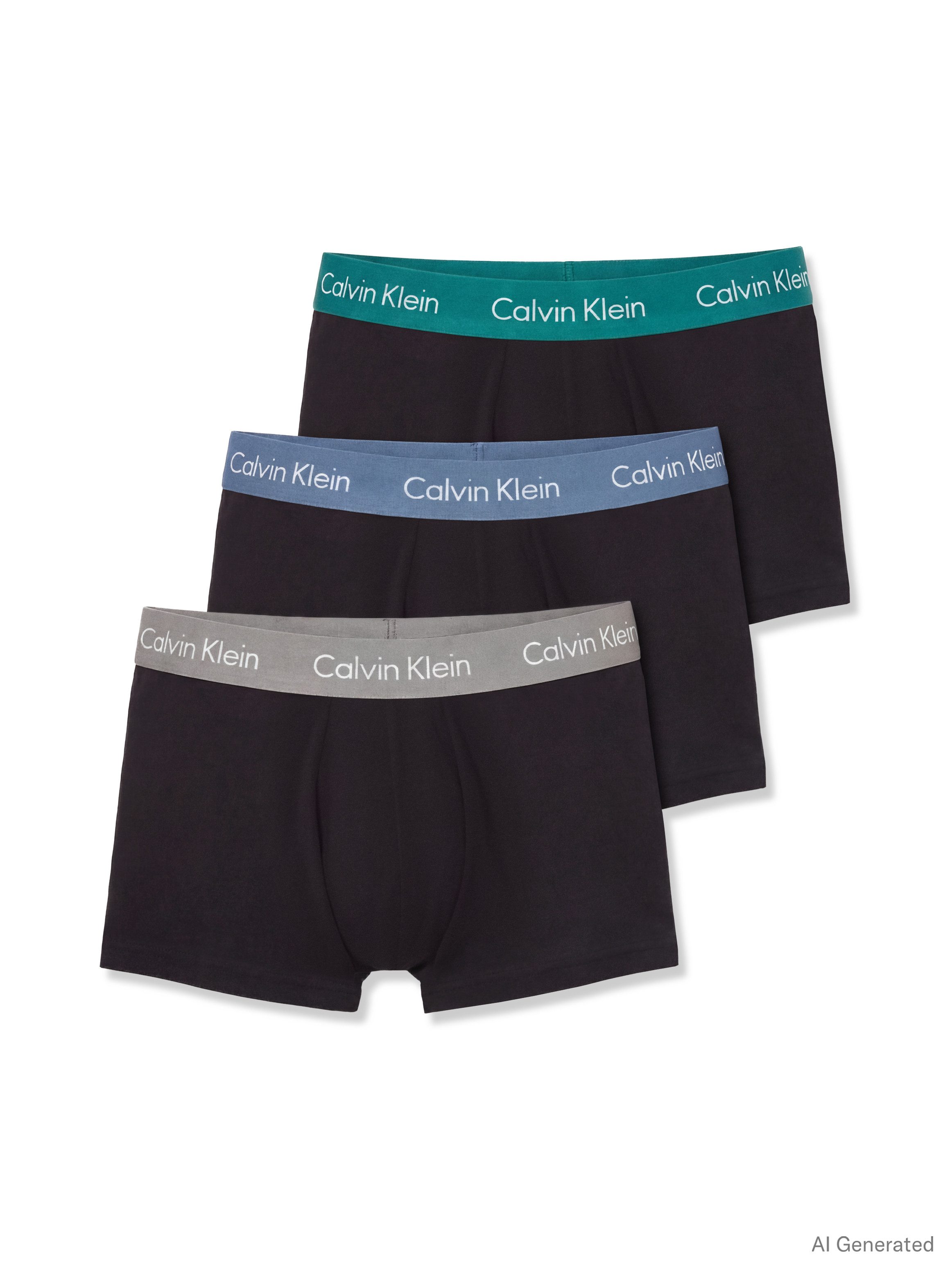 Calvin Klein Underwear Trunk LOW RISE TRUNK 3PK (Packung, 3-St., 3er-Pack) mit Logoschriftzügen