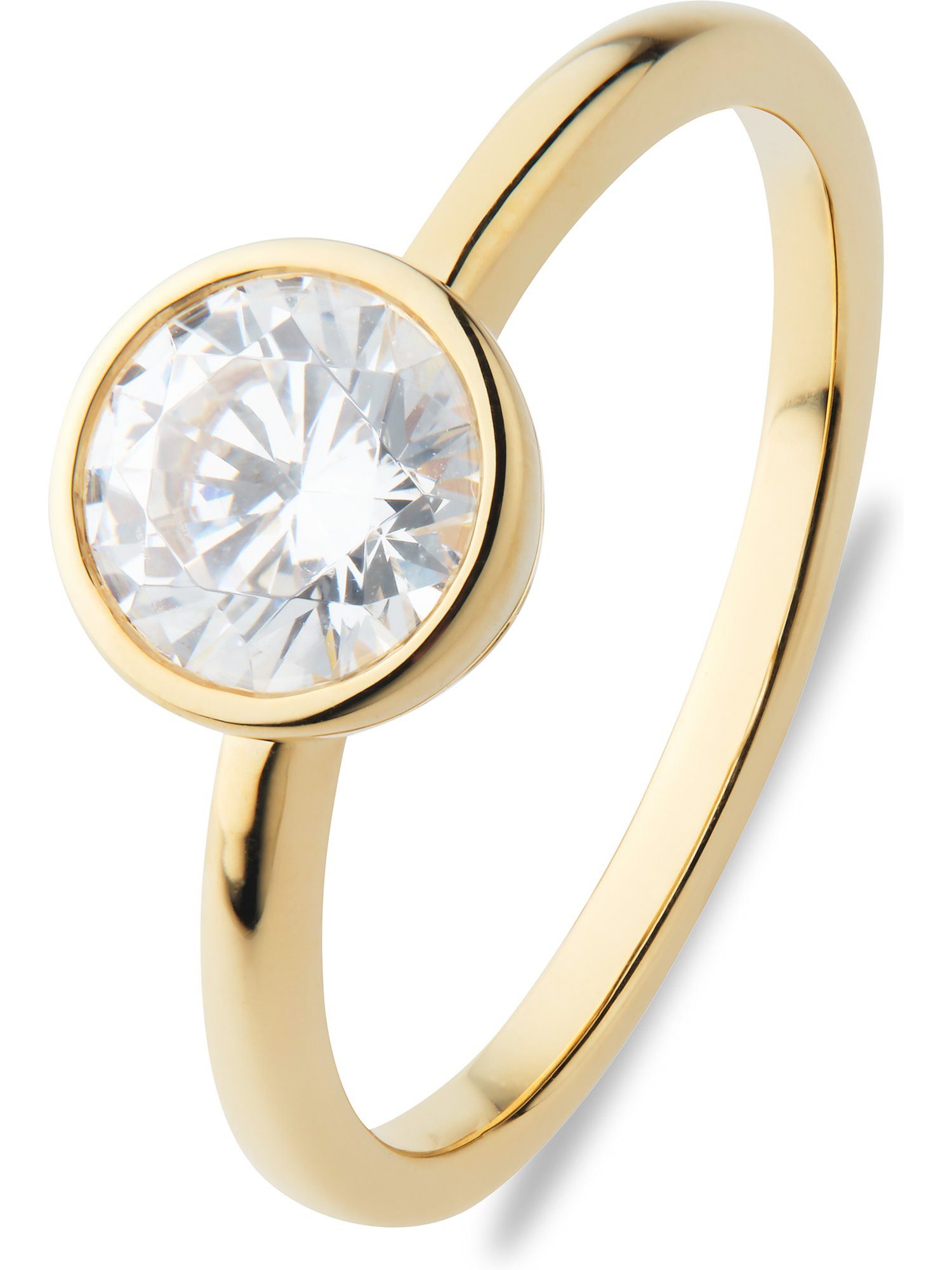 CHRIST Diamantring CHRIST Damen-Damenring 585er Gelbgold 1 Diamant