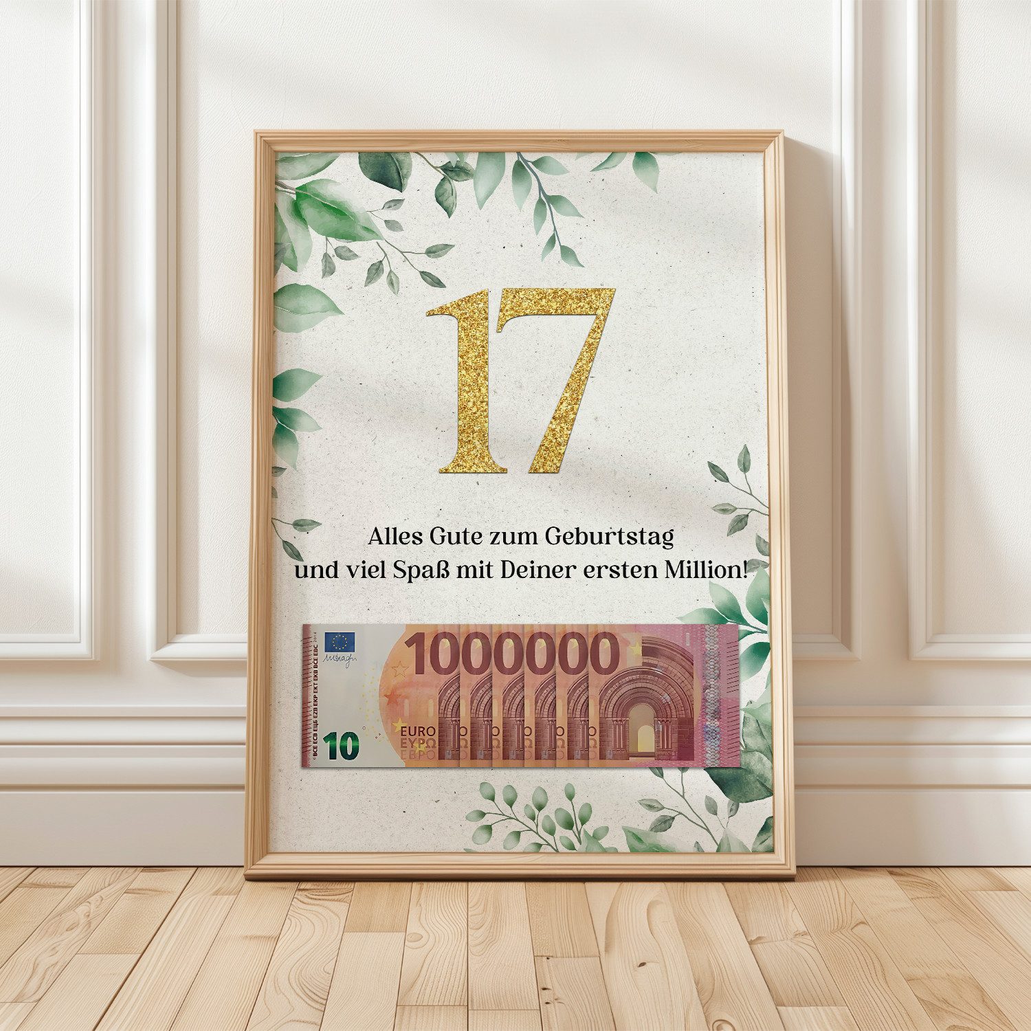 Tigerlino Poster Geburtstag Geldgeschenk Männer Frauen günstig online kaufen
