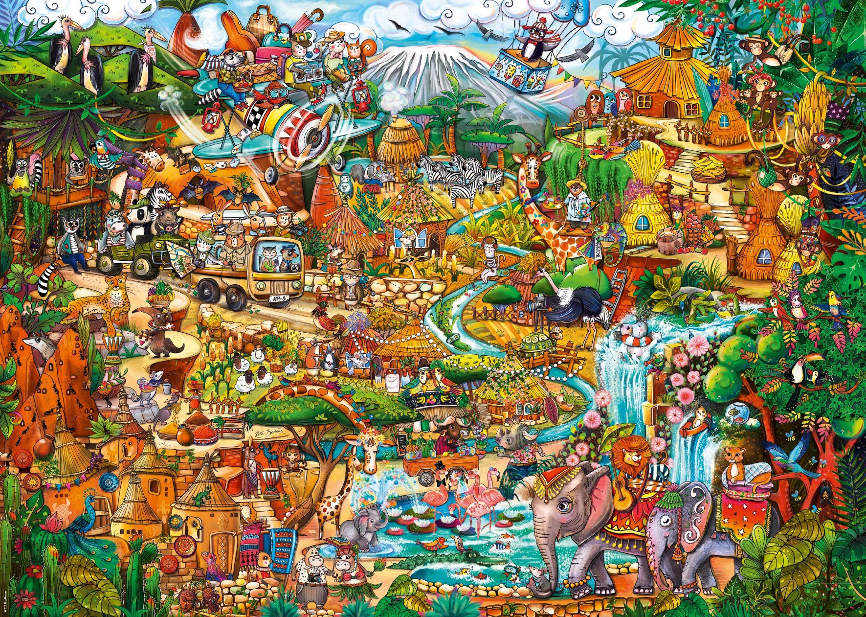 Exotic Safari HEYE Europe Puzzleteile, 2000 / in Made Berman, Puzzle
