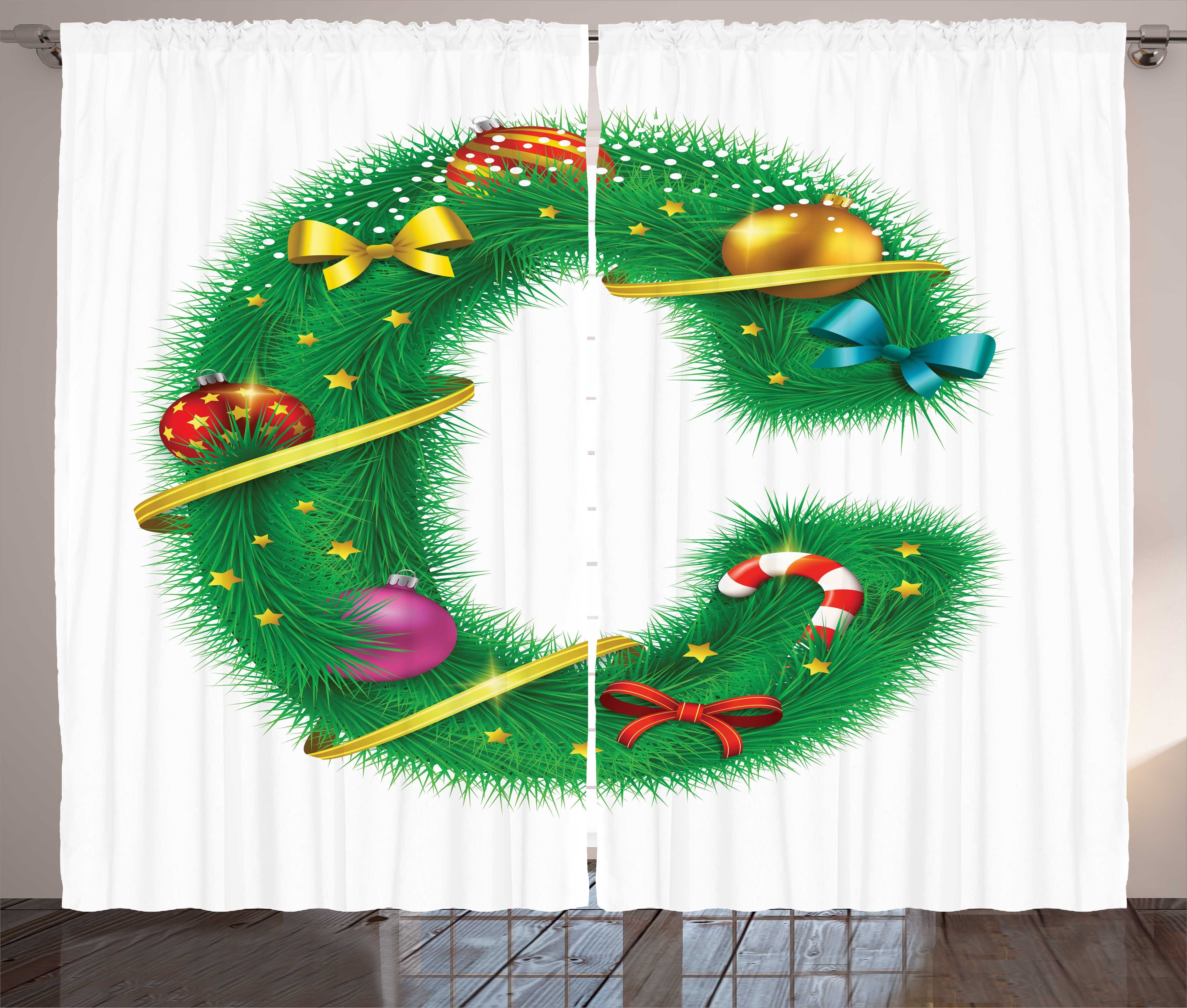 Gardine Schlafzimmer Kräuselband Vorhang Weihnachtsalphabet mit Schlaufen und Schreiben Symbol C Abakuhaus, Haken