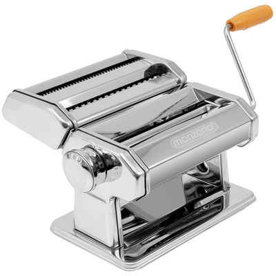 Deuba Nudelmaschine, Edelstahl Pasta Maker Frische manuelle Pasta Walze für Spaghetti Bandnudeln Lasagne Cannelloni