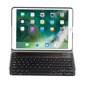 Lobwerk Tablet-Hülle 2in1 Set (Hülle + Tastatur) für Apple iPad 10.2 2019/2020/2021 7 Gen., Aufstellfunktion, Sturzdämpfung