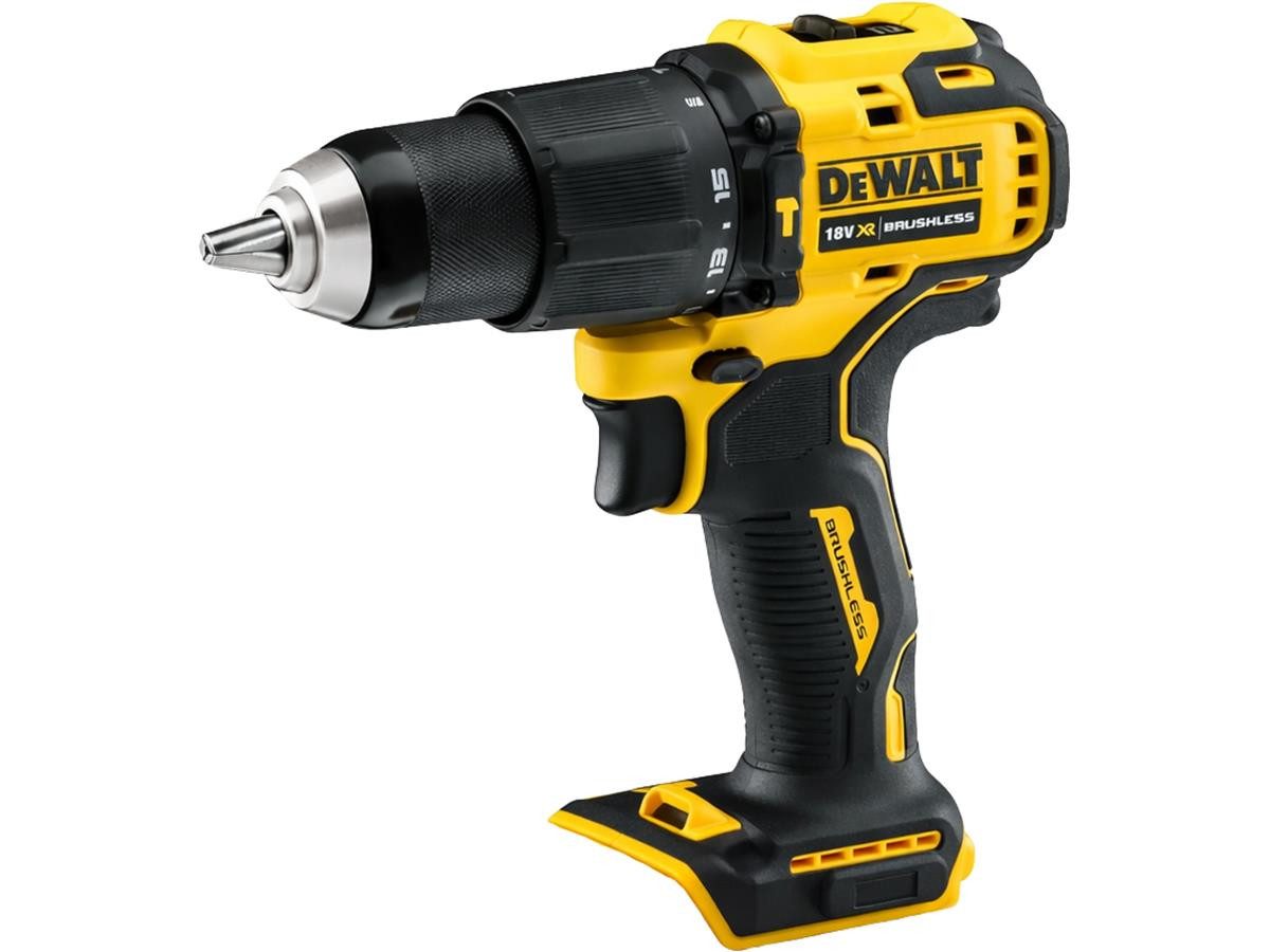 DeWalt Akku-Schlagbohrschrauber DCD709, 0 V, (ohne Akku und Ladegerät), 15-stufiges Drehmomentmodul, zuschaltbares Schlagwerk
