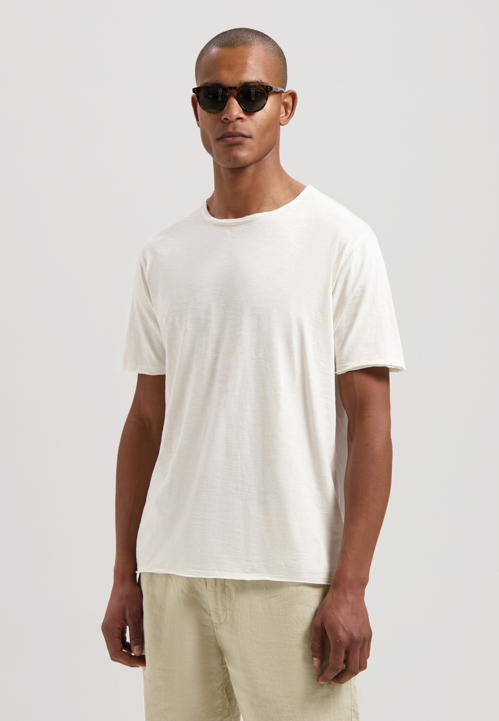 Dstrezzed T-Shirt – Baumwollshirt – einfarbiges T-Shirt Herren – Kurza