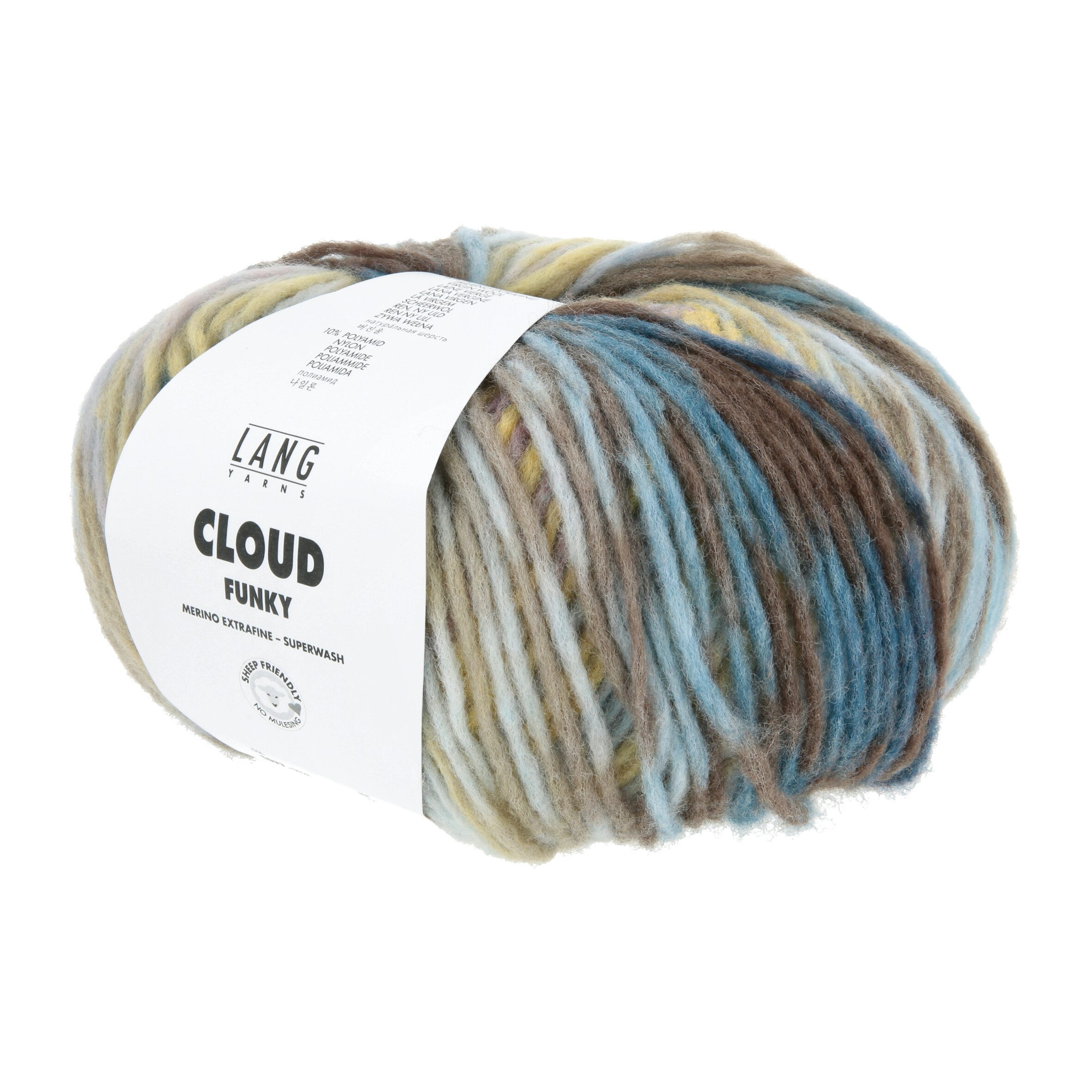LANG YARNS Cloud Funky Häkelwolle, 260 m
