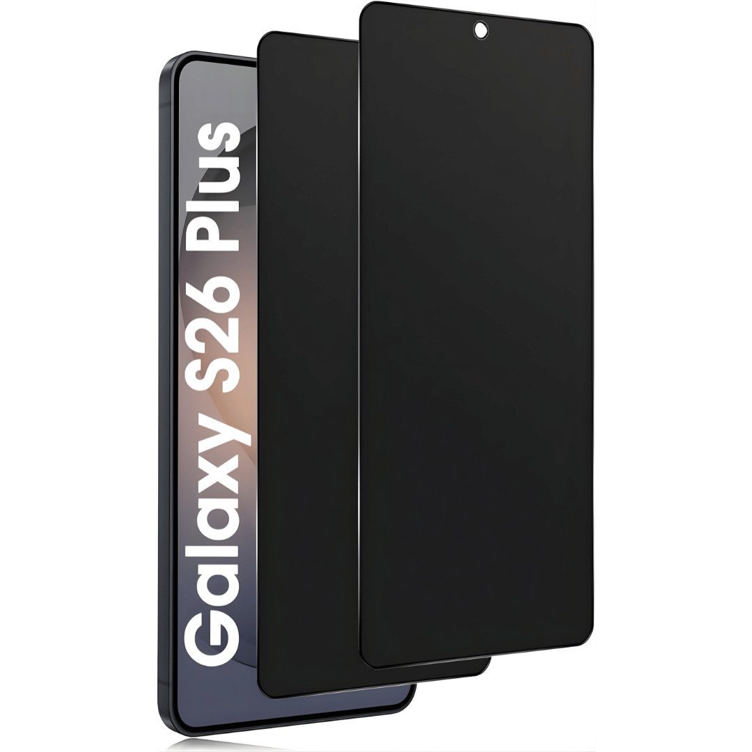 SmartUP Displayschutzglas 2X Blickschutz für Samsung Galaxy S26 Plus Panzerfolie Privacy Display für Samsung Galaxy S26 Plus, 2 Stück, Anti-Spy, Blickschutz, Privacy