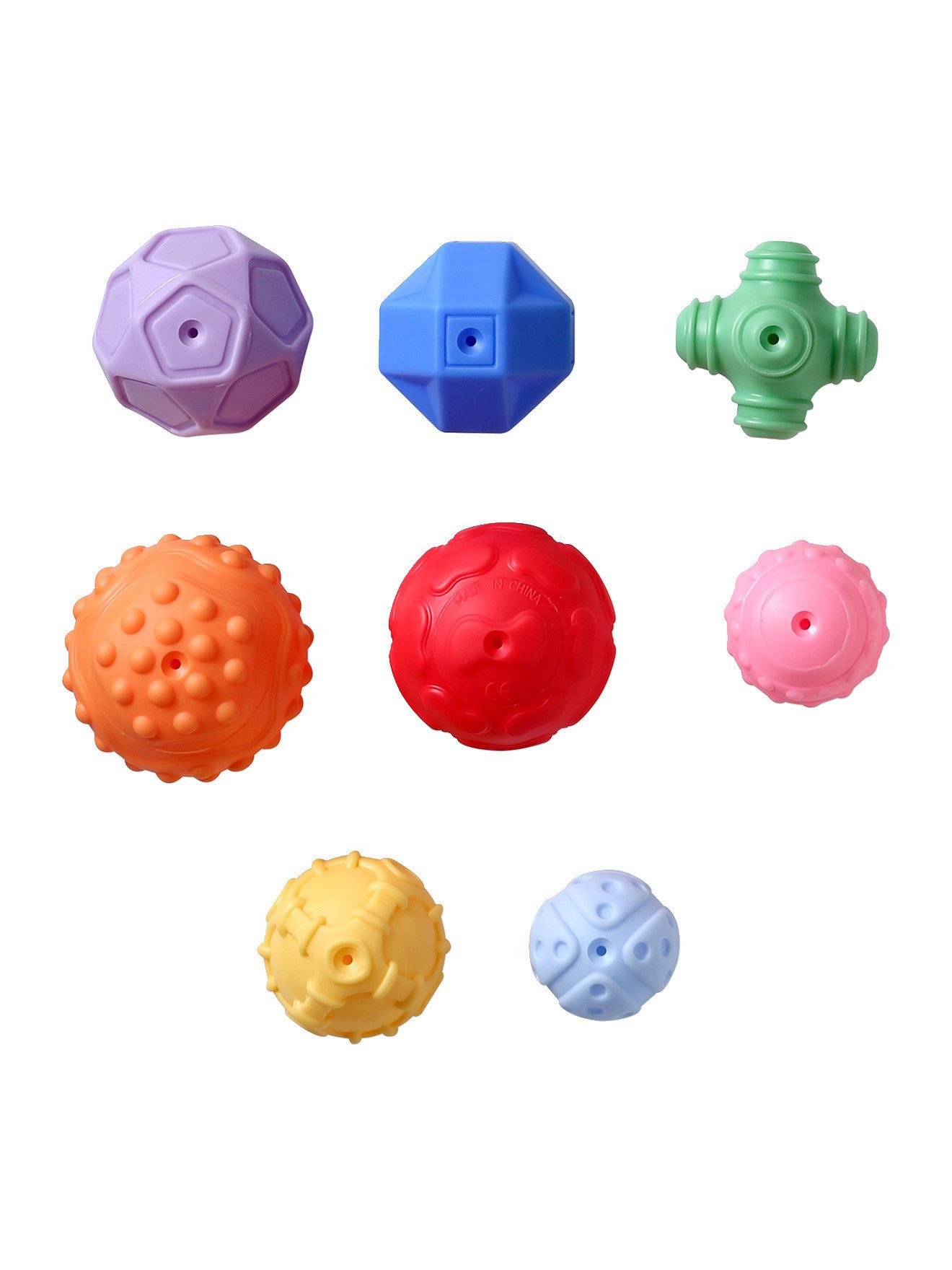 vertbaudet Lernspielzeug 8er-Set Baby Sensorikbälle