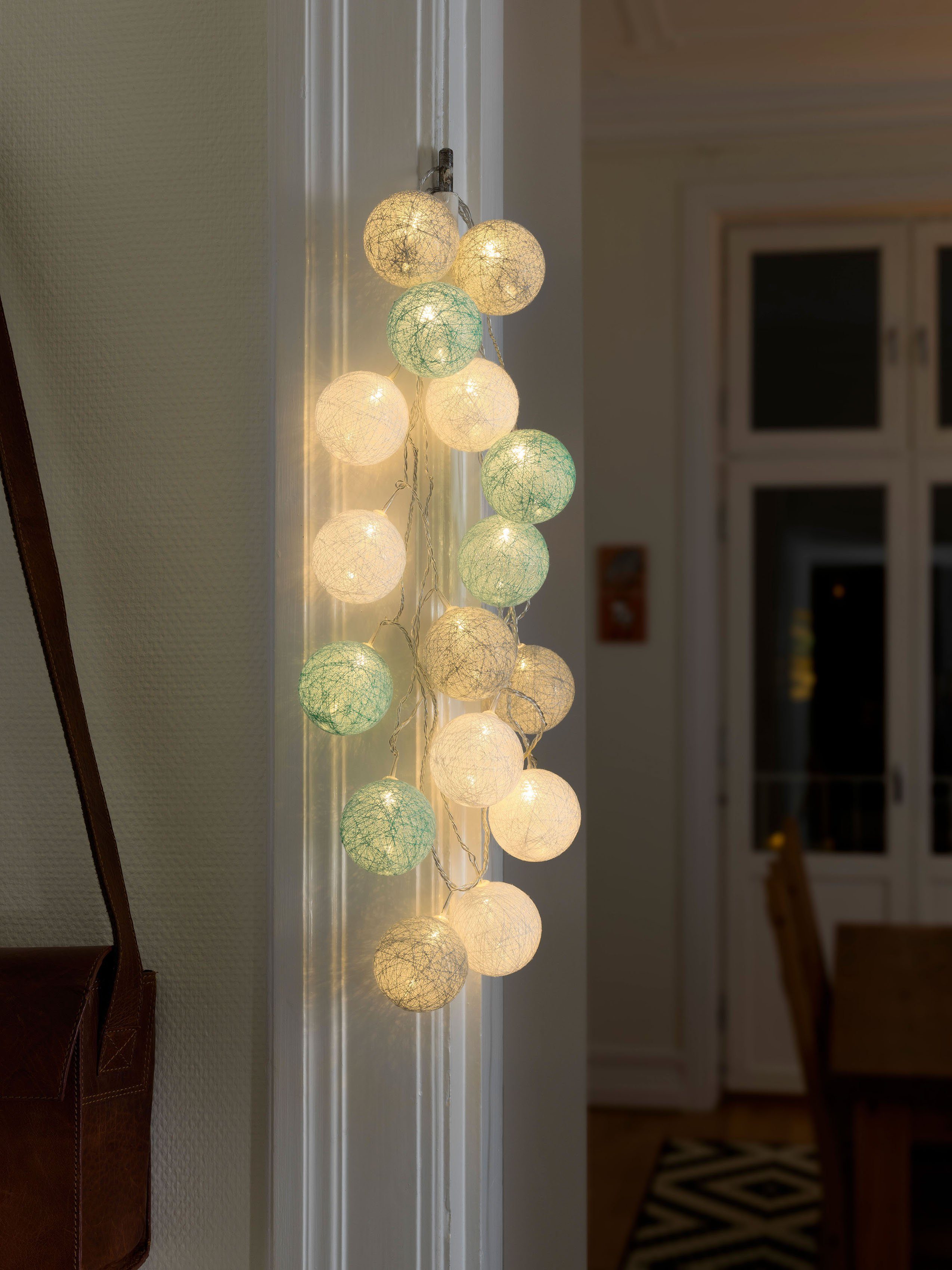 KONSTSMIDE LED-Lichterkette Weihnachtsdeko, 16-flammig, LED Dekolichter, günstig online kaufen