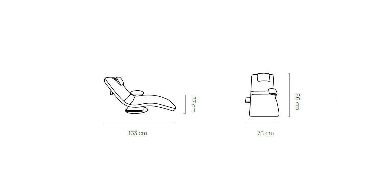 JVmoebel Chaiselongue Moderne Relaxliege in elegantem Design mit hochwertigem Bezug, Made in Europa