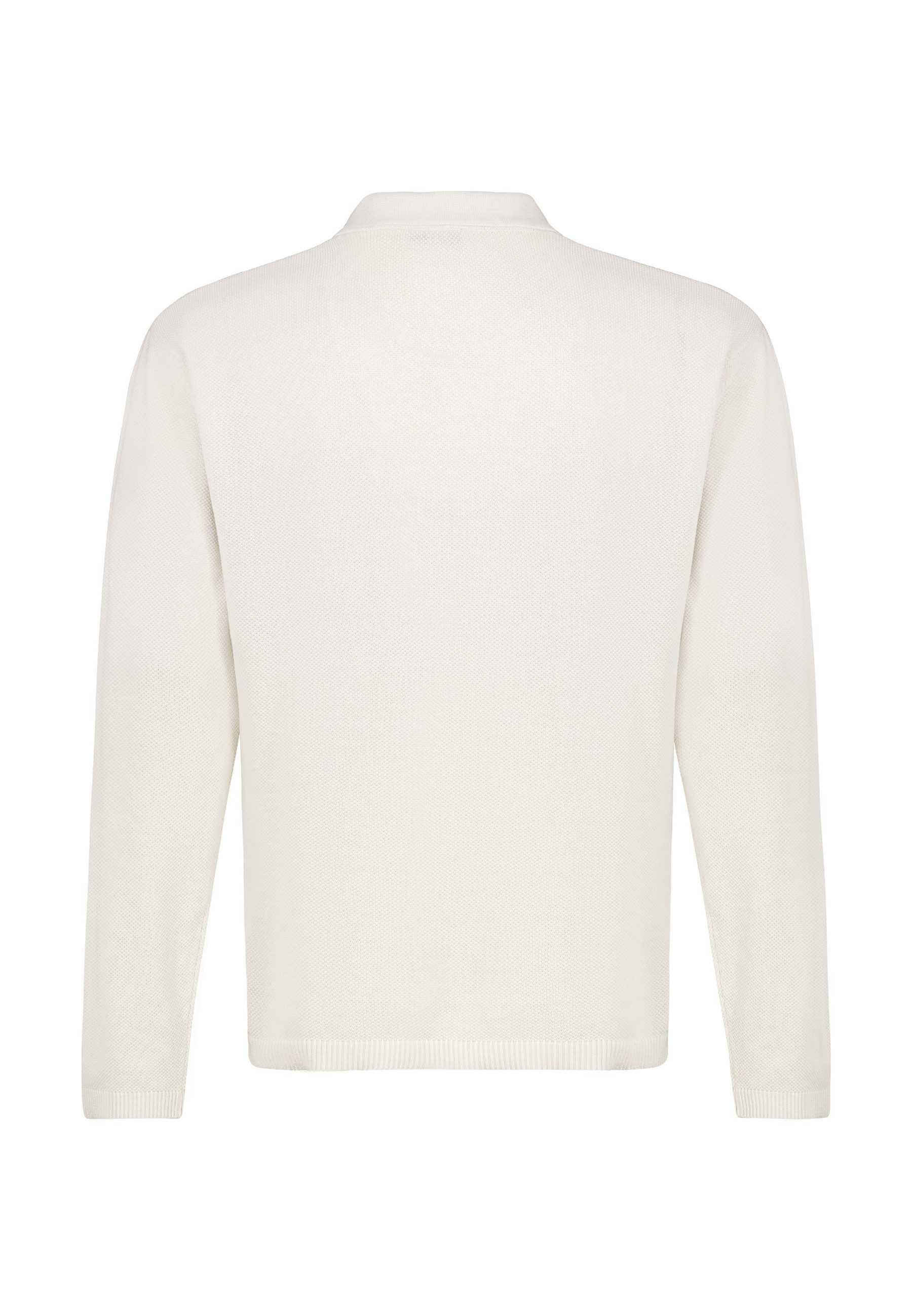 Eight2Nine Longsleeve Herren Langarmshirt relaxed fit offener Polokragen