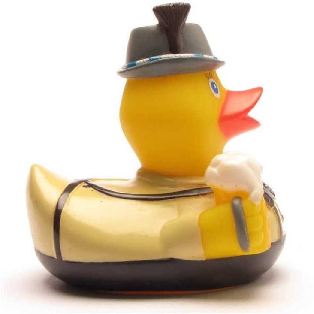 Duckshop Badespielzeug Badeente Bayer mit - Quietscheente Brezel