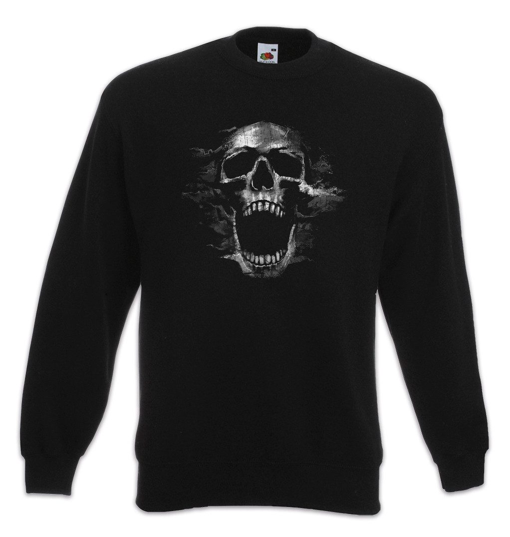 Sweatshirt Screaming Skull I Sweatshirt Schädel Dead Totenschädel Totenkopf