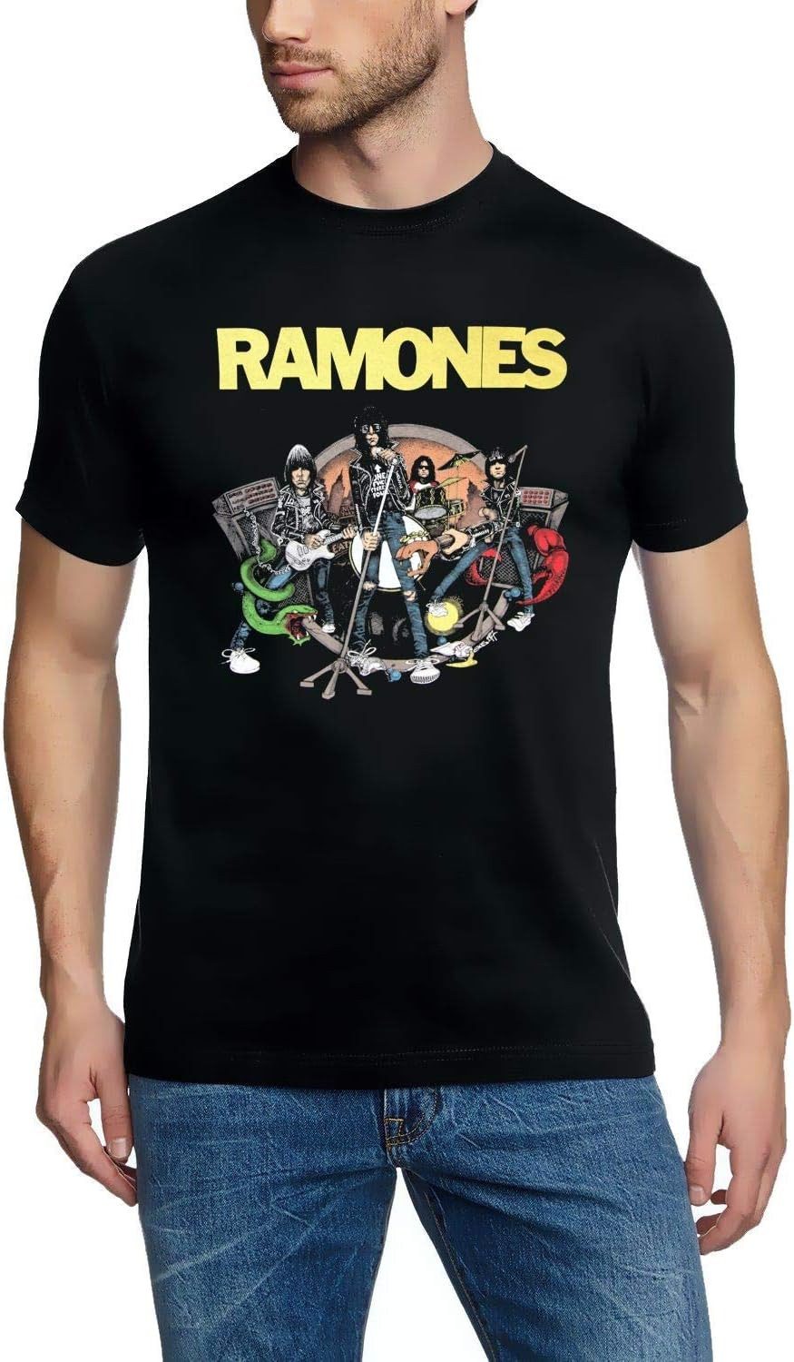 coole-fun-t-shirts Print-Shirt RAMONES Band T-Shirt ILLO Schwarz S M L XL