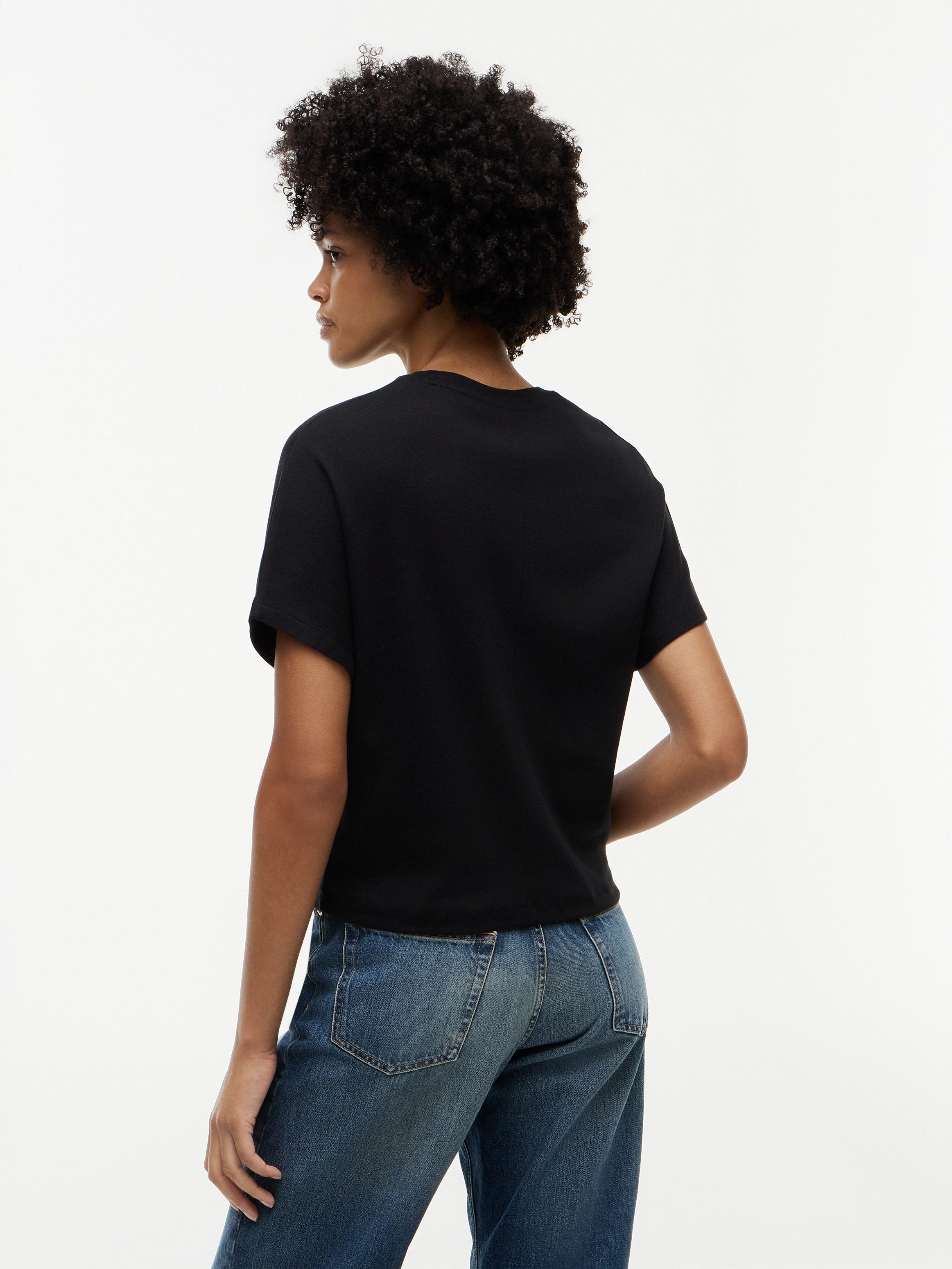 Tommy Hilfiger 3/4-Arm-Shirt CODY REG BATWING C-NK SS TEE Baumwolle, 3/4 Ärmel