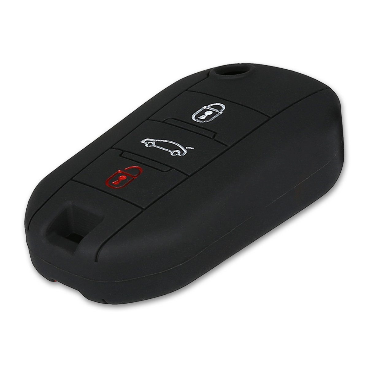 Autoschlüssel Rot Case Citroen, für Schlüsseltasche Hülle Schlüssel kwmobile Peugeot Cover Schlüsselhülle