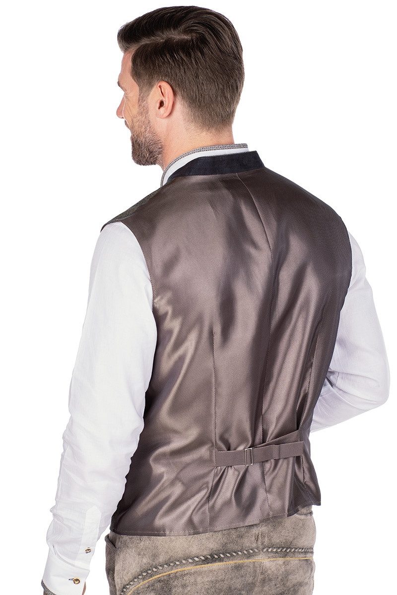 Gebr. Weis menswear Trachtenweste Trachtenweste - BODENSEE - oliv/hasel