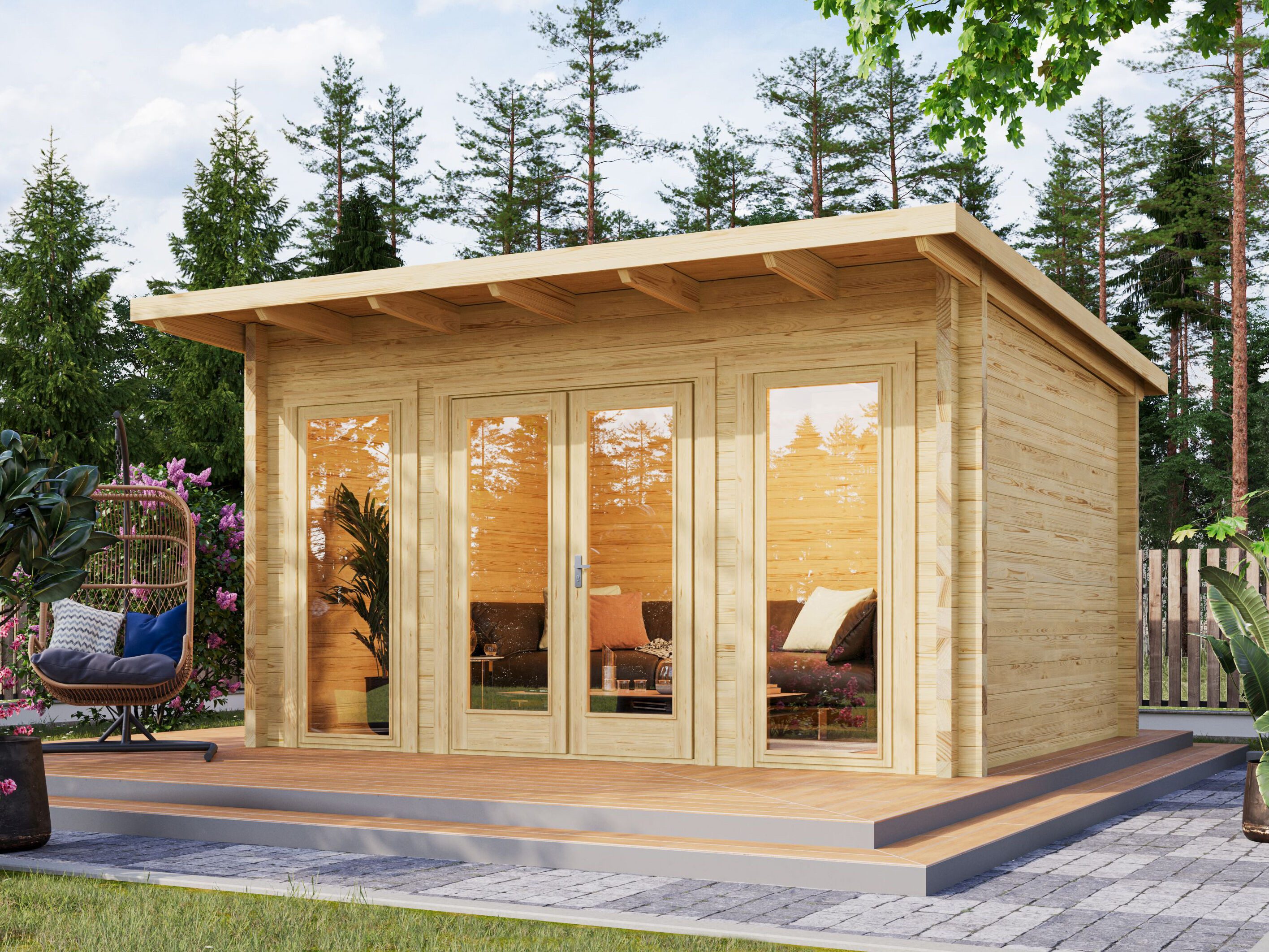 Fjordholz Gartenhaus Berlin 70 B Modern
