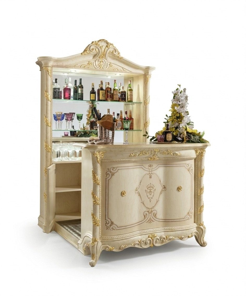 Xlmoebel Barschrank Elegantes Holzregal mit integrierter Bar für das Wohnzimmer (Hausbar) Hergestellt in Italy