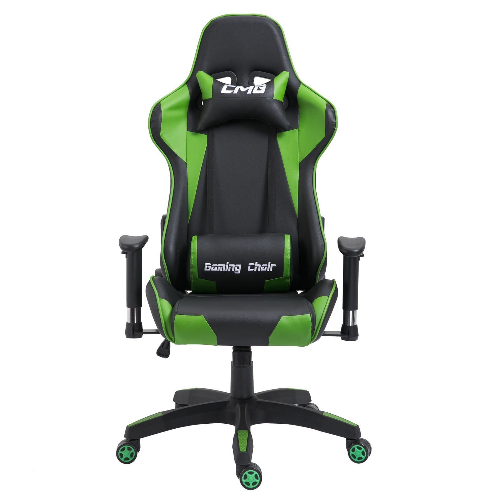 schwarz/grün CARO-Möbel Racer GAMING Bürostuhl Schreibtischstuhl Chair GAMING, Drehstuhl Chefsessel Gaming