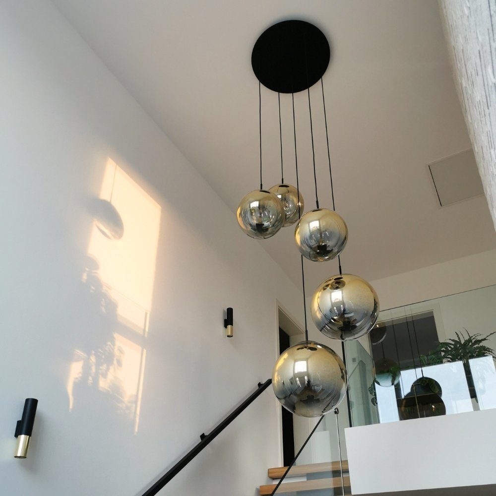 s.luce Pendelleuchte Galerieleuchte Progress 3-flammig oder 5-flammig Gold