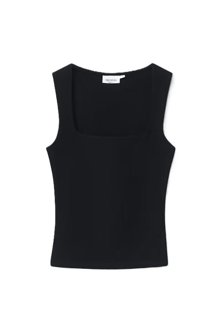 Gina Tricot Shirttop Square neck tank top - Tanktop mit eckigem Ausschnitt - Damen Top