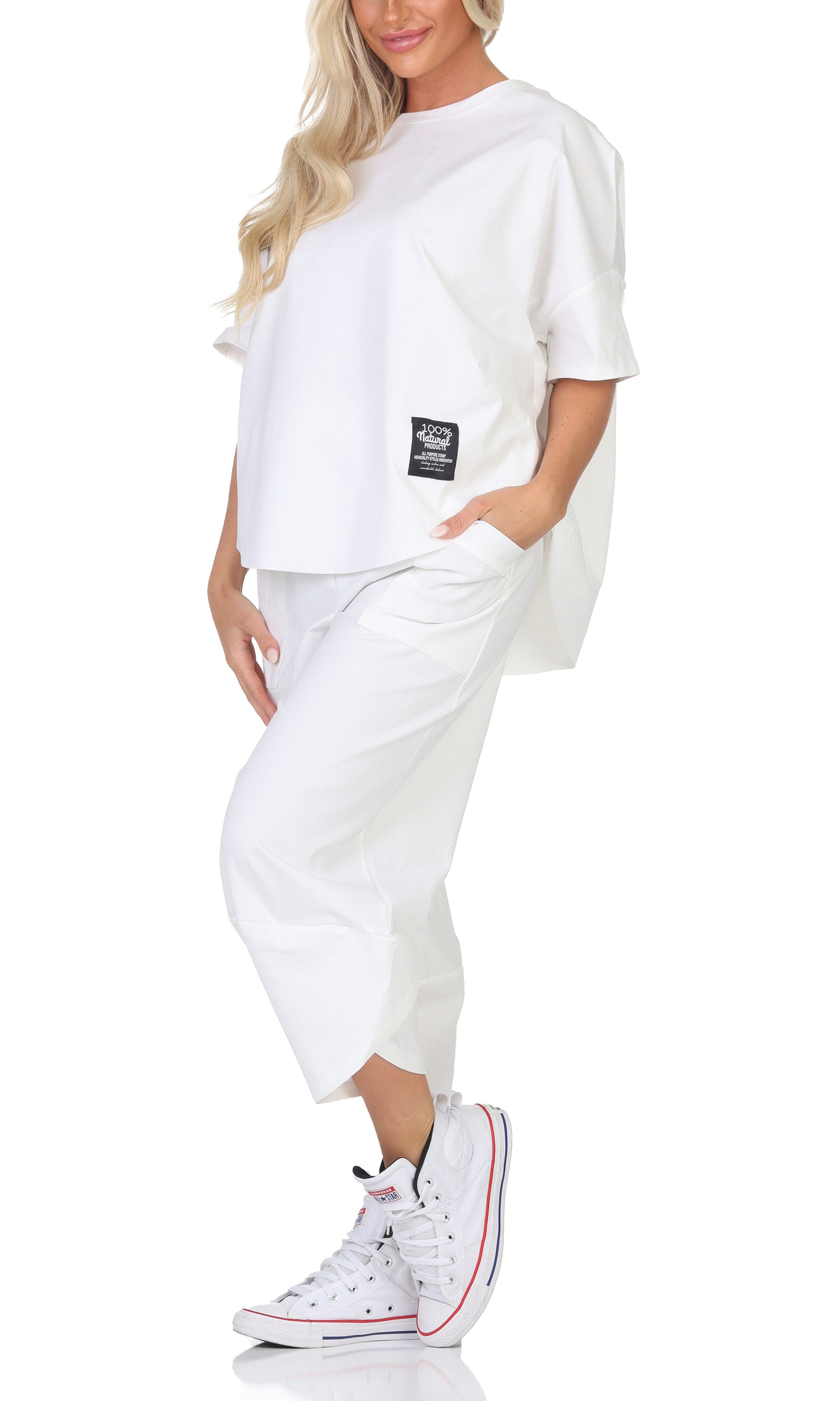 simaranda Jogginganzug Damen Jogginganzug 6170 36-42 Weiß – Bild 2 von 5
