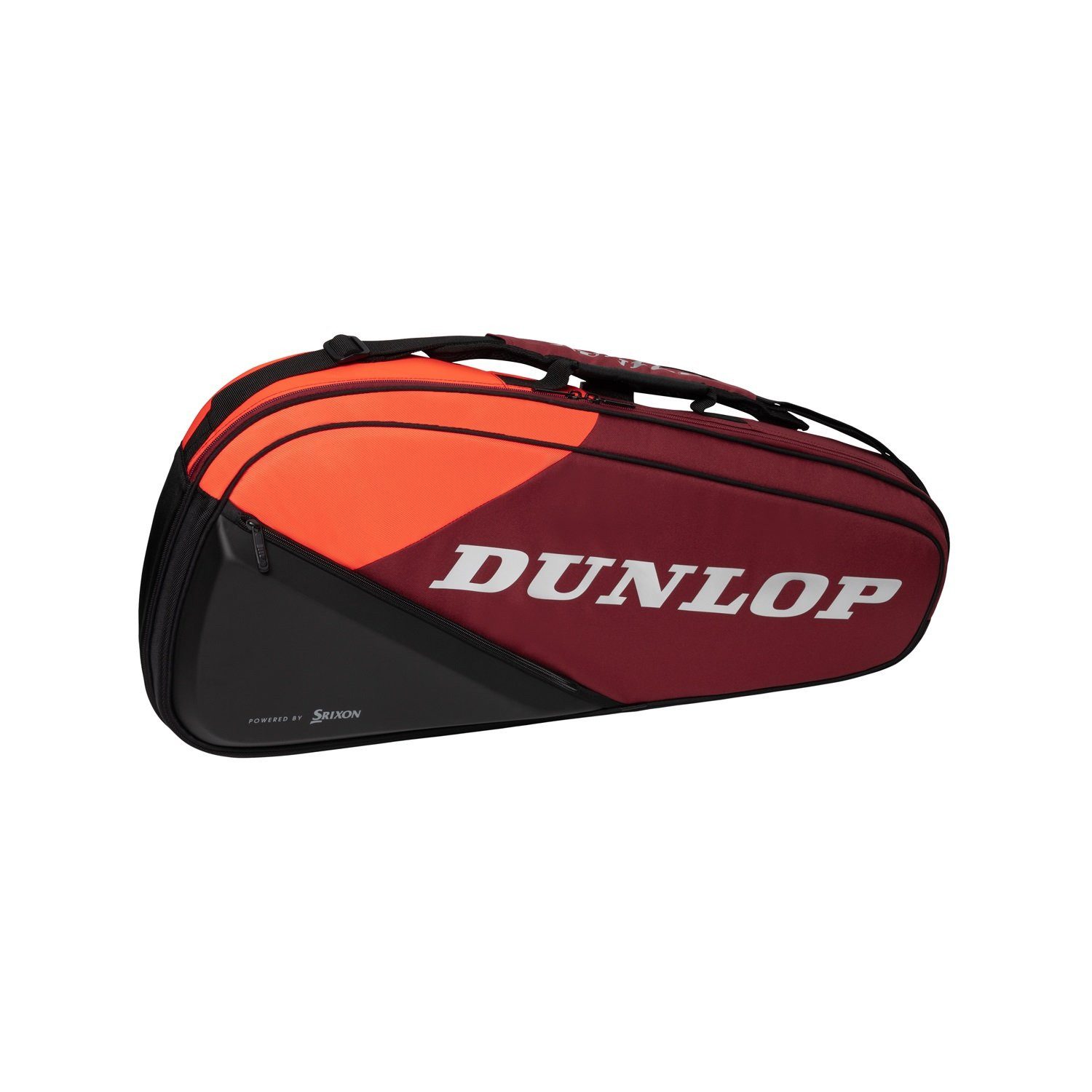 Dunlop Sporttasche Racketbag CX Club (Schlägertasche) 2024 rot/schwarz 3er - 1 Hauptfach
