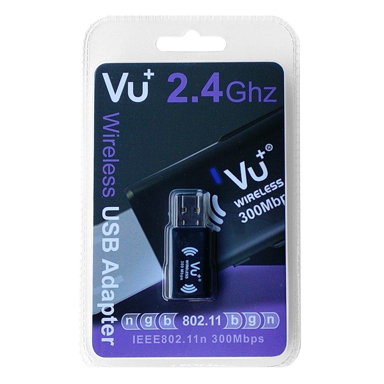 VU+® Wireless USB Adapter 300 Mbps incl. WPS Setup Tuner