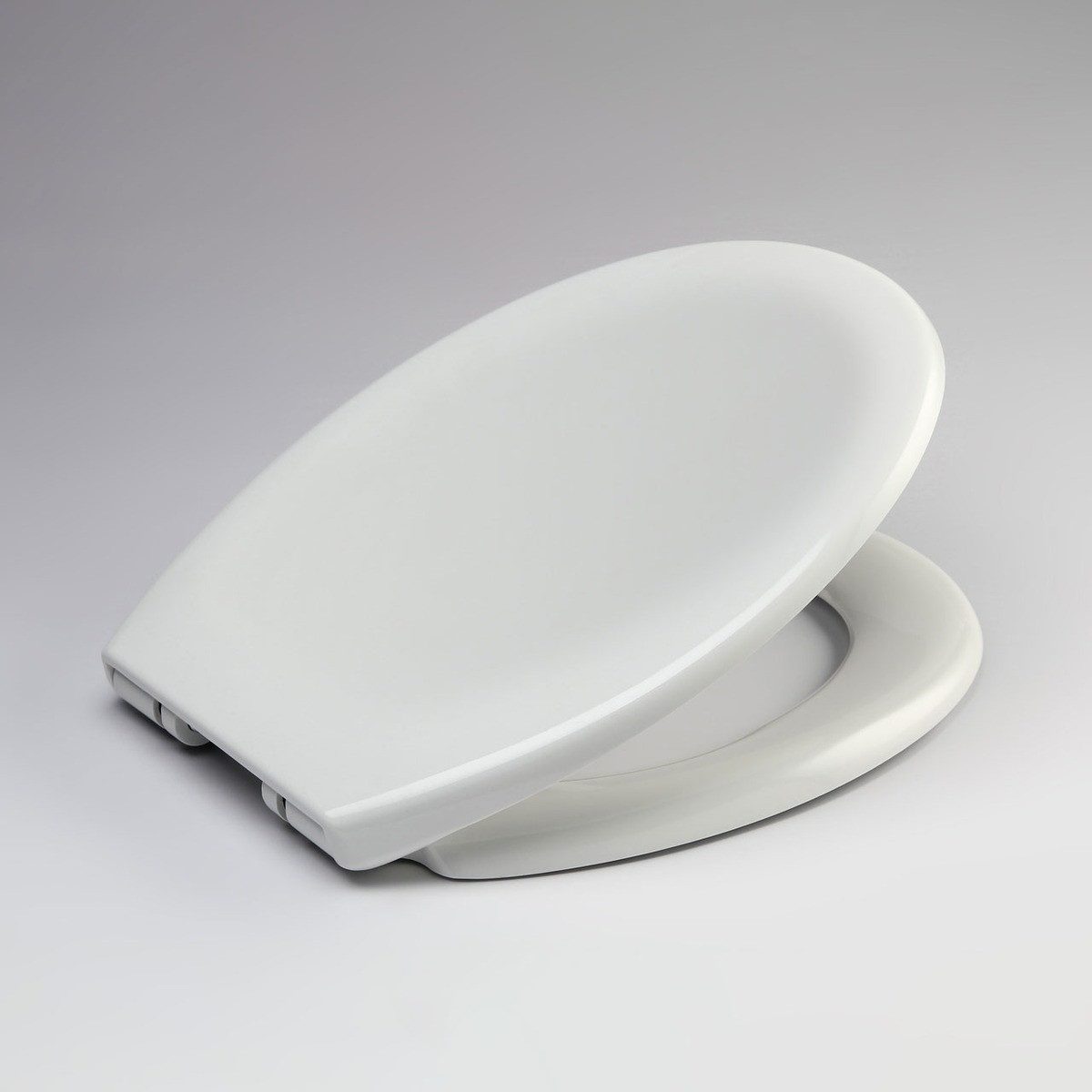 Euroshowers GmbH WC-Sitz Soft Touch Weiß mit Absenkautomatik und abnehmbar, Soft-Close, abnehmbar, Thermoplast, pflegeleicht, schnelle Montage