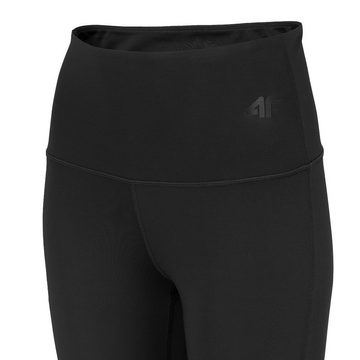 4F Leggings 4F - Damen Sport Leggings Yoga Hose mit Fußschleifen, schwarz