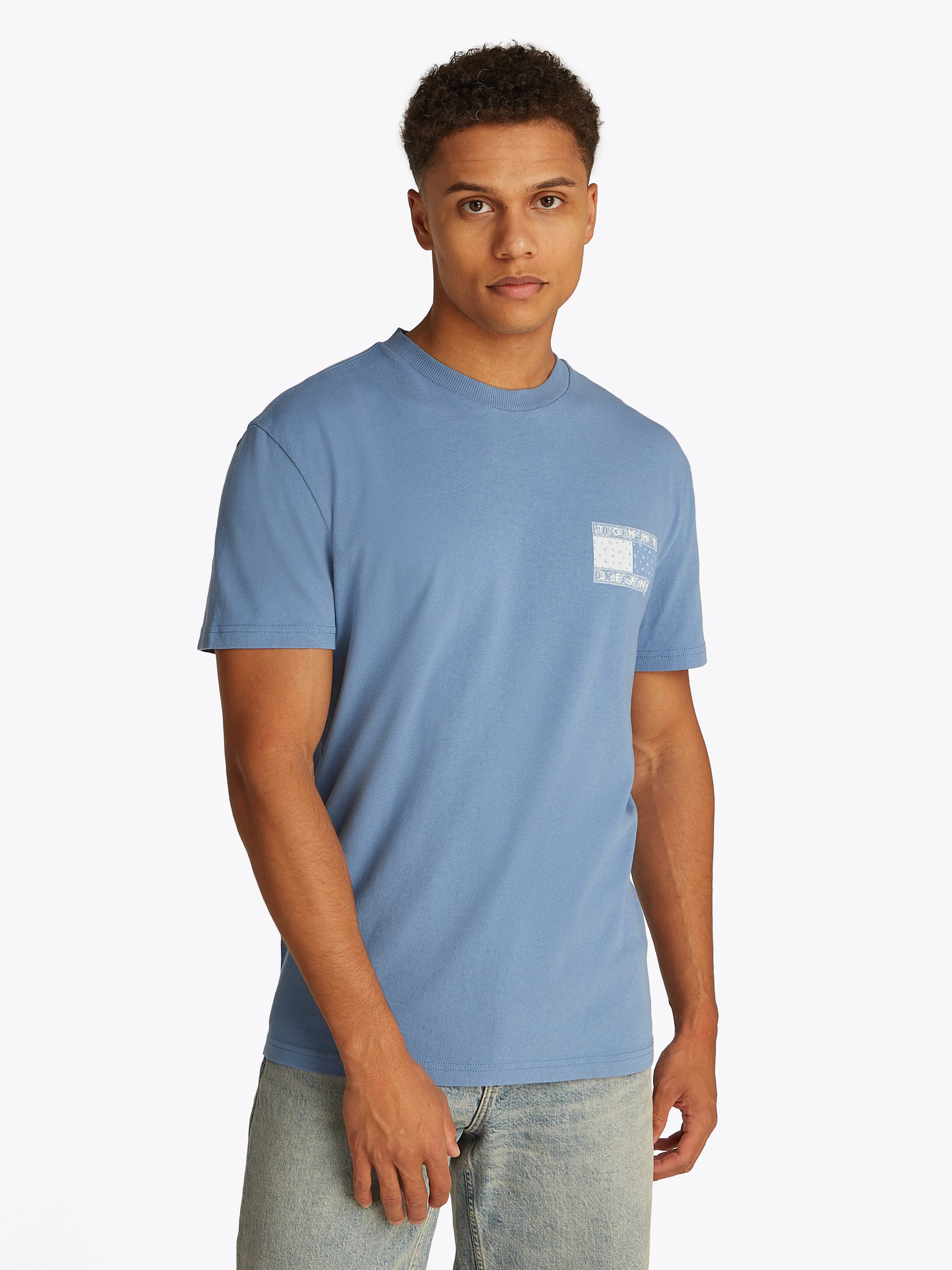 Tommy Jeans Kurzarmshirt TJM REG PAISLEY günstig online kaufen