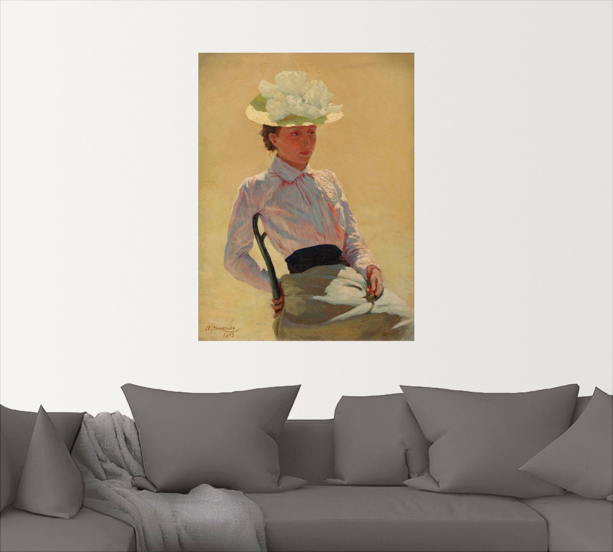 Artland Wandbild Porträt Alubild, oder Leinwandbild, Frau, Poster Wandaufkleber Bilder Größen versch. einer St), in (1 unbekannten von als Frauen
