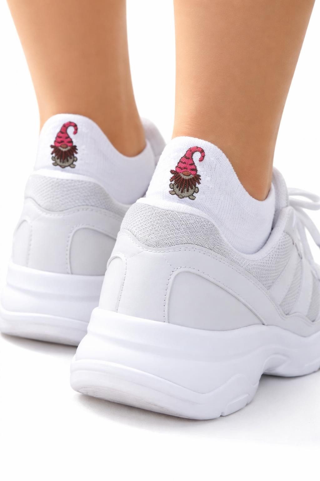 Cocain underwear Sneakersocken Lustige Sneaker Socke Damen Fun Sneakers Gute Laune Söckchen Baumwolle (8-Paar) klimaregulierend